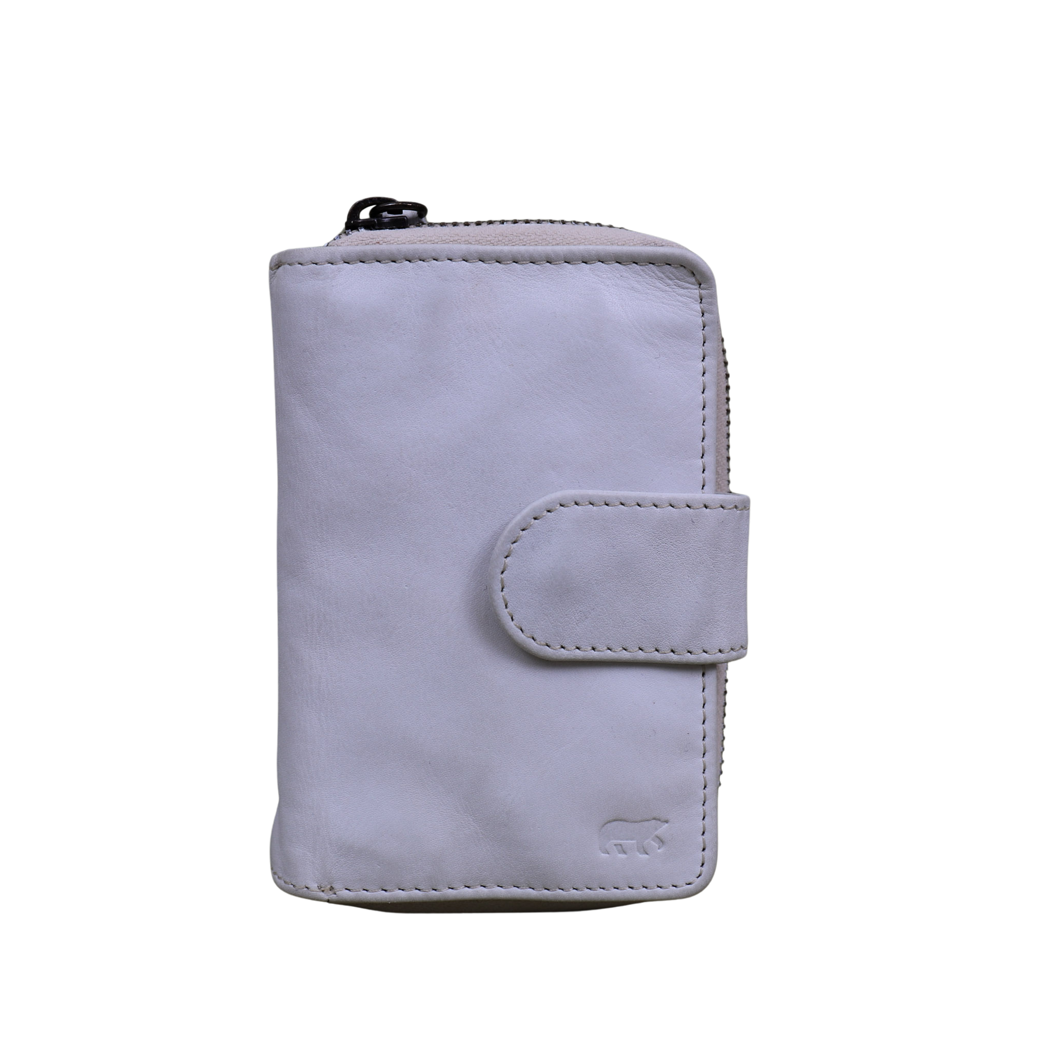 Zipper wallet 'Loet' dirty white