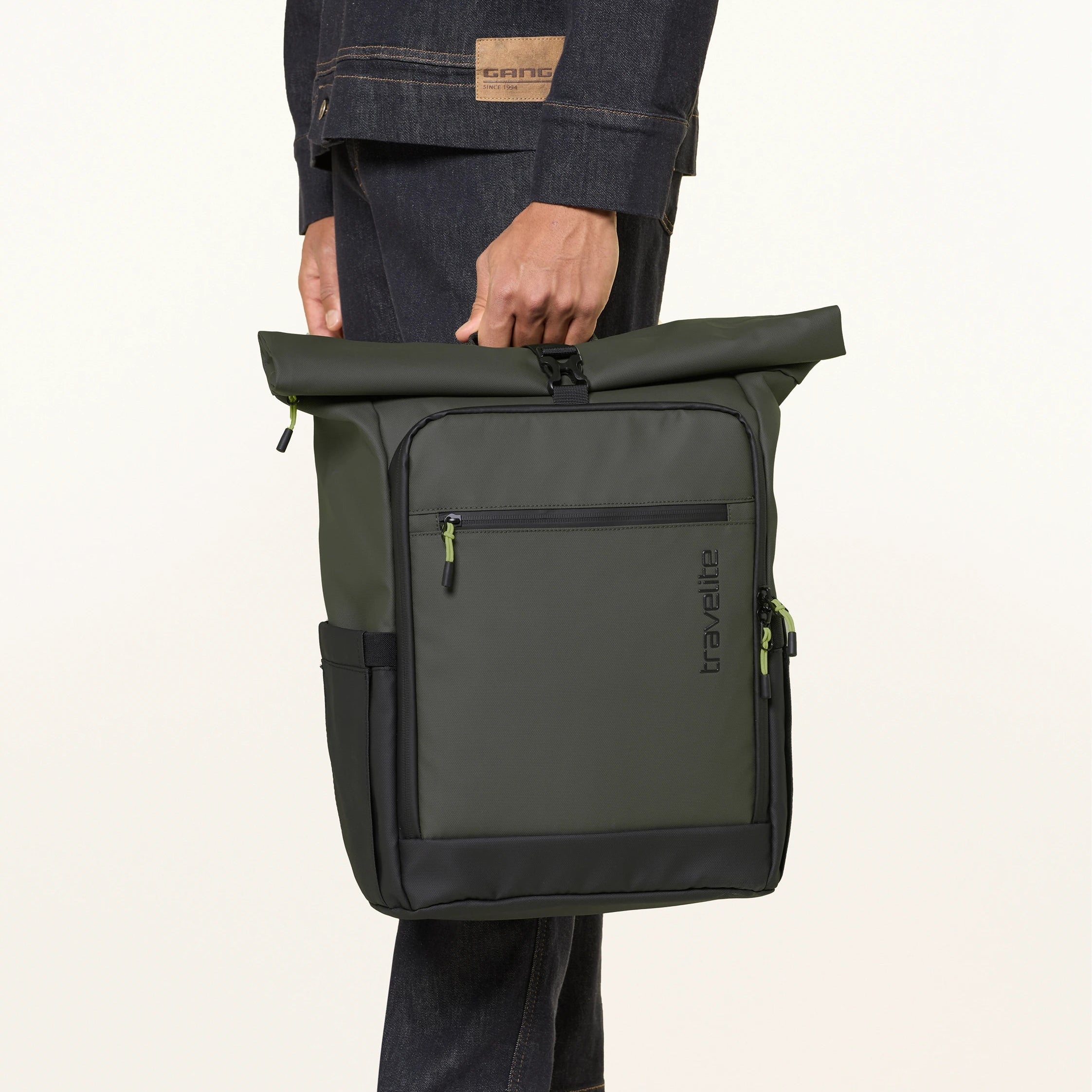 Briize - Waterafstotende Rollup Rugzak M 15.6” khaki