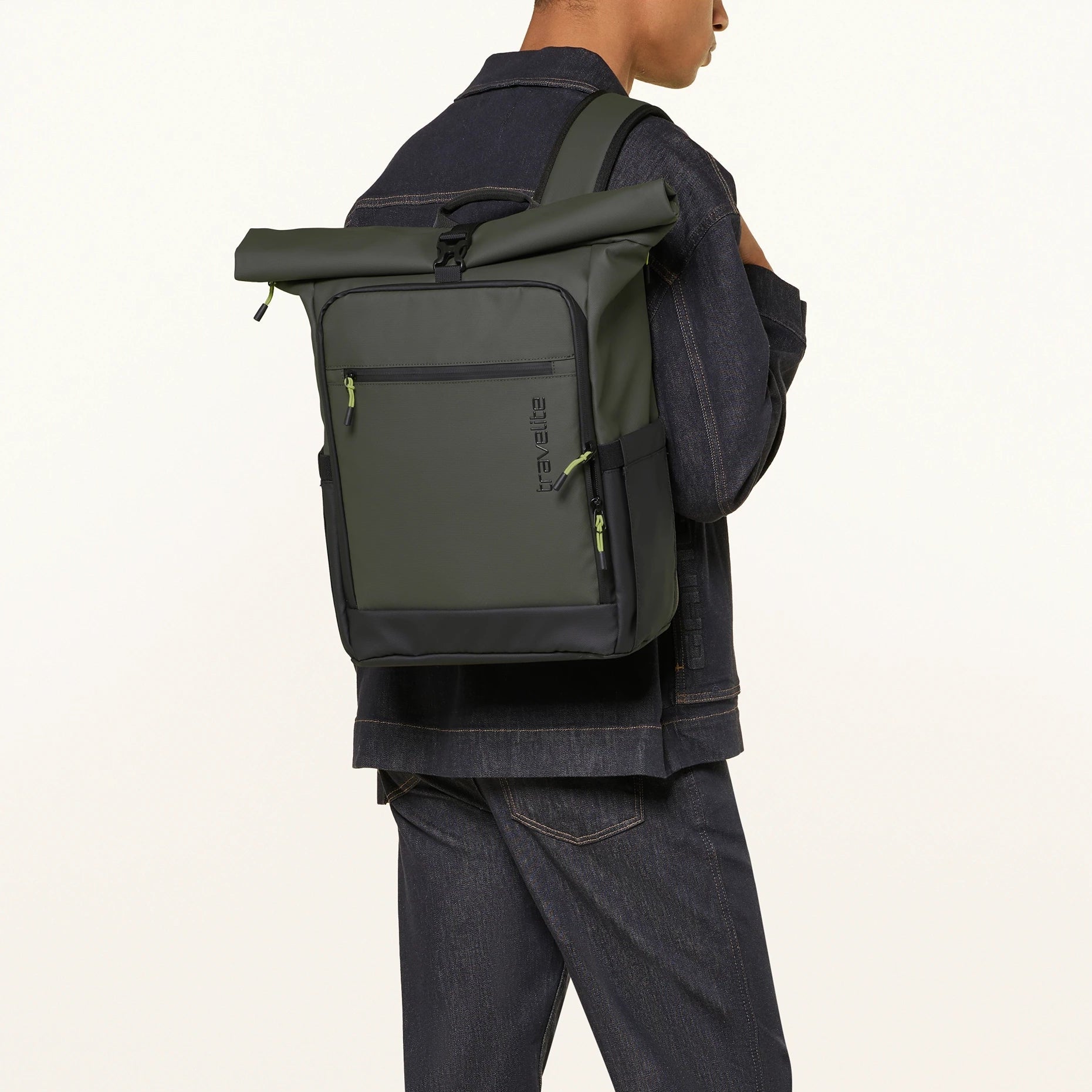Briize - Waterafstotende Rollup Rugzak M 15.6” khaki