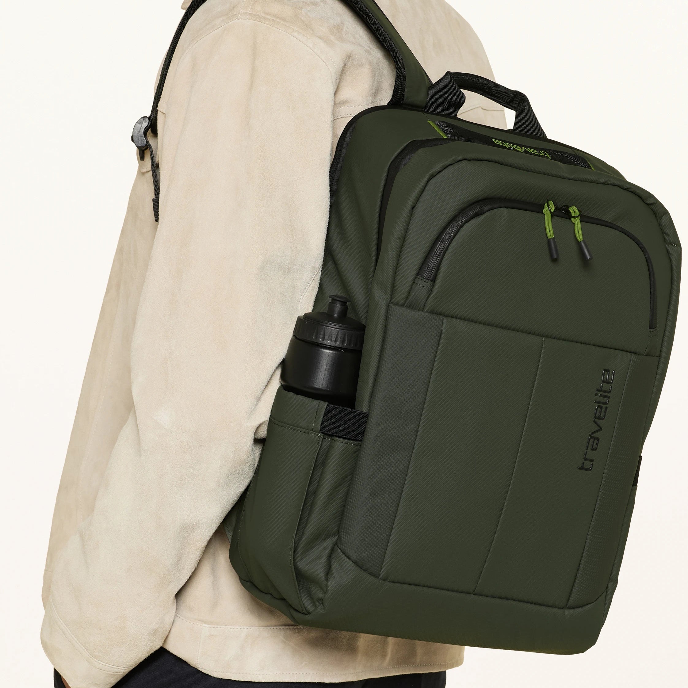 Briize - Waterrepellent Laptop Backpack M 15.6” khaki