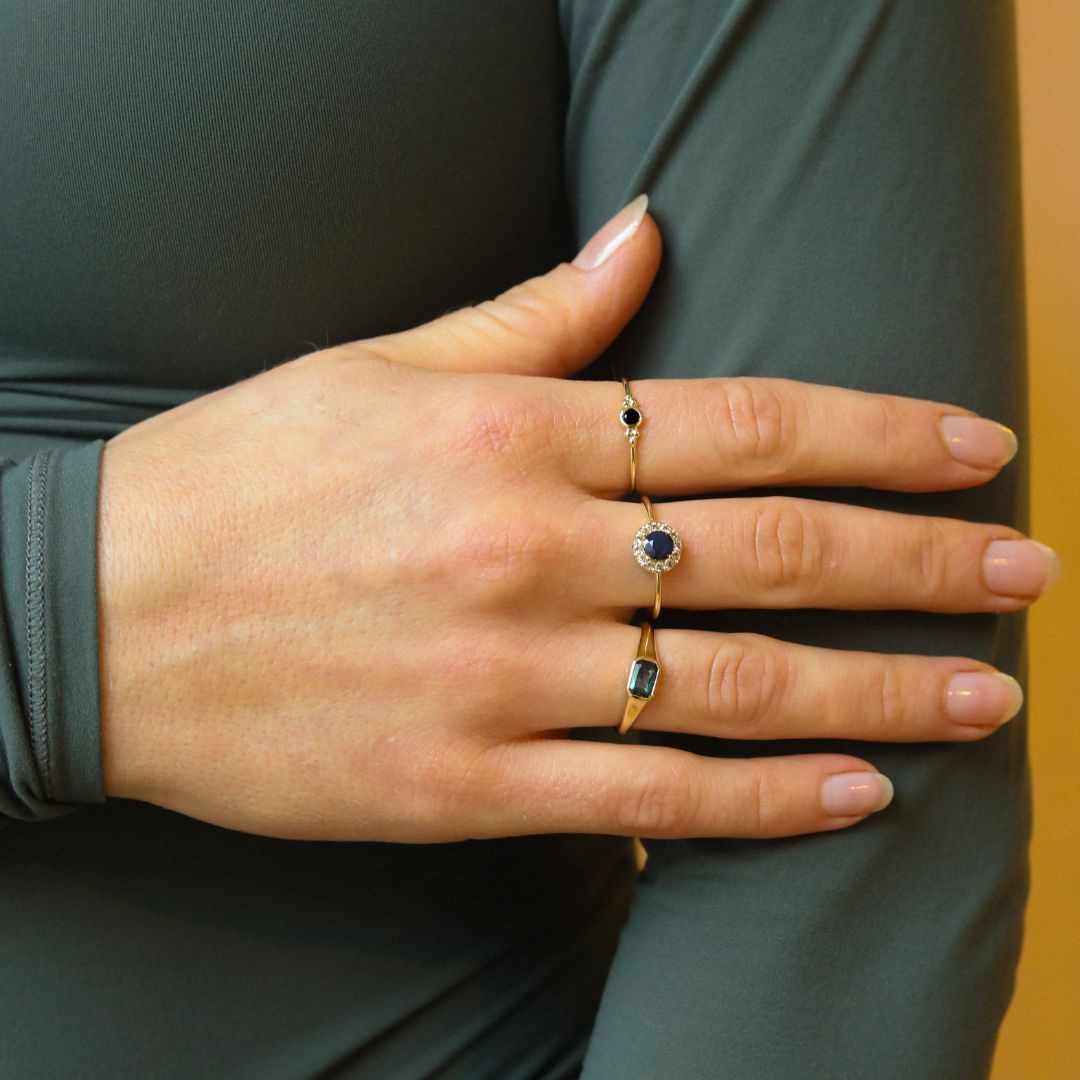 Royalty Sapphire Topaz ring | 10K