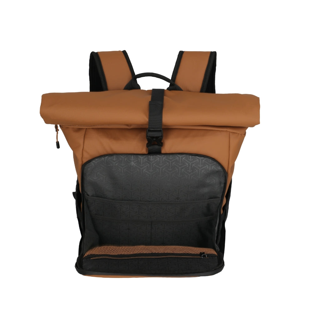 Briize - Water-Repellent Roll-up Backpack M 15.6” Curry