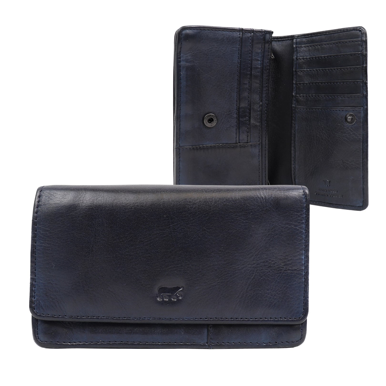 Flap wallet 'Emma' dark blue