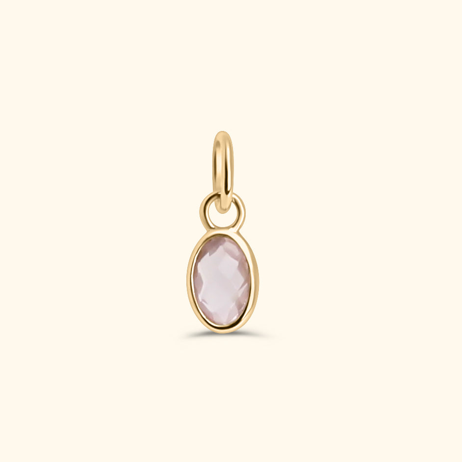Rose Quartz Pendant | 14K Gold
