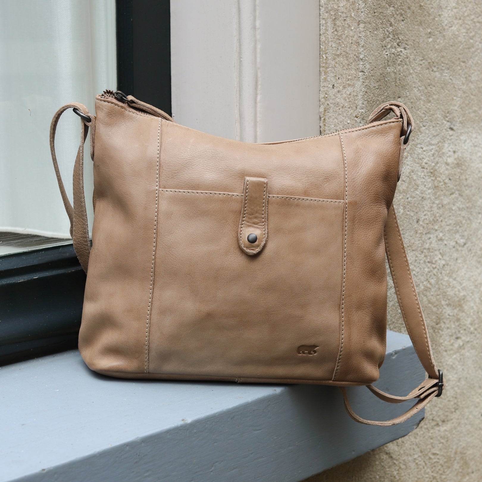 Schoudertas 'Sophia' beige