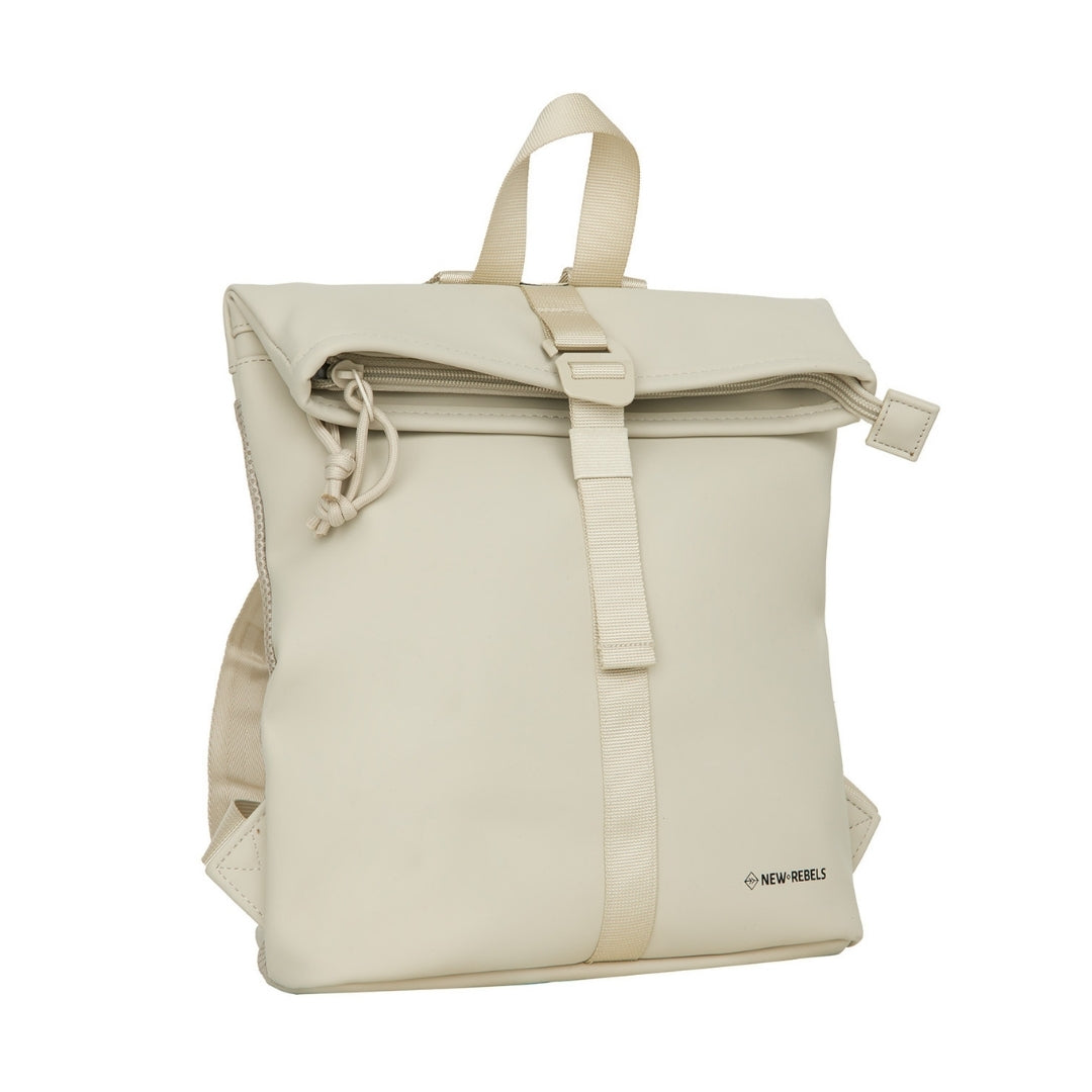 Branson - Mini waterafstotend rolltop rugzakje 'Los Angeles' 7L beige