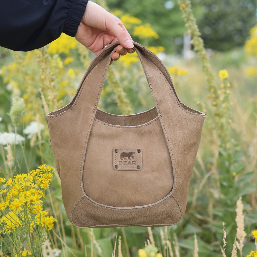 Small hand/shoulder bag 'Carol' taupe