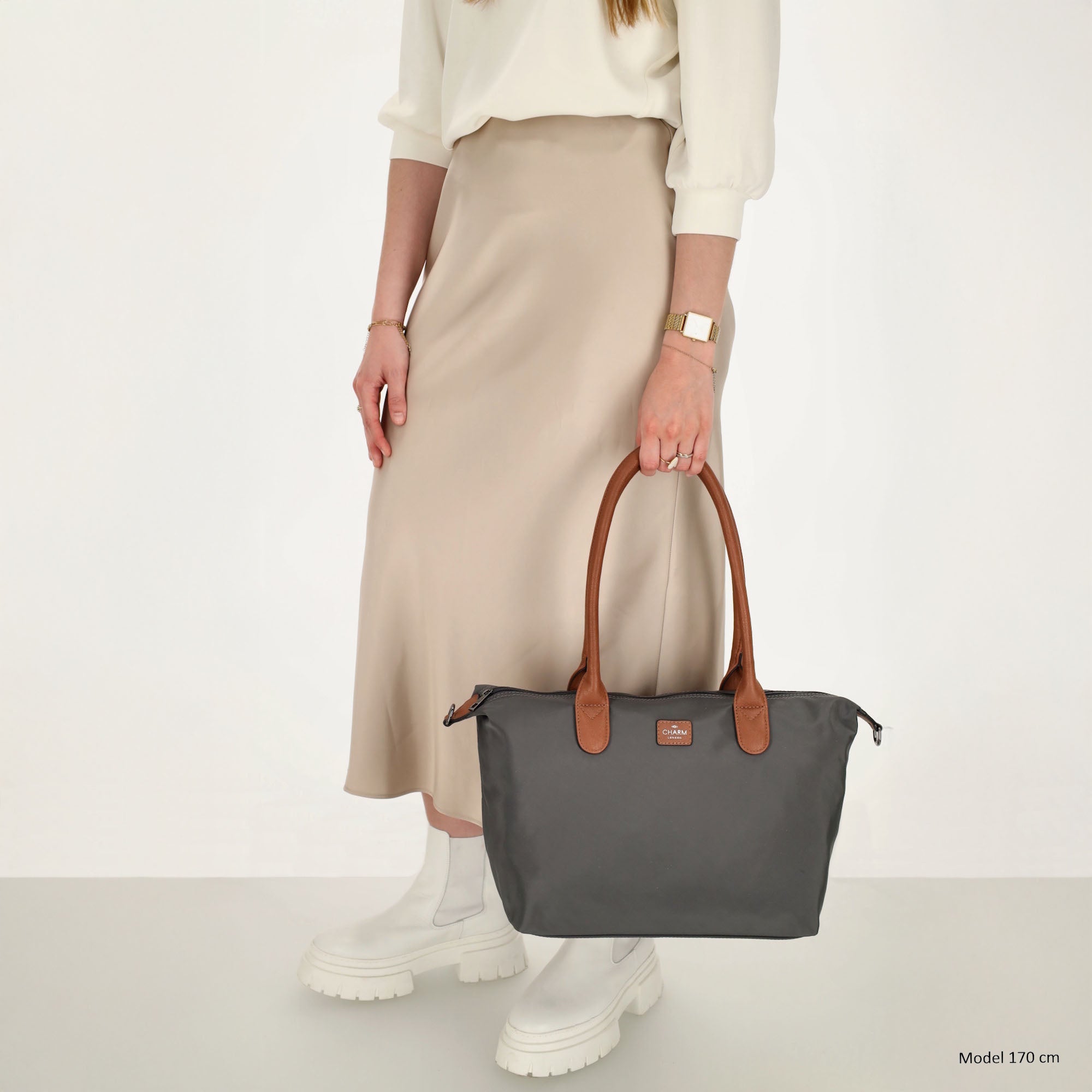 Buckingham Shopper olifant grijs