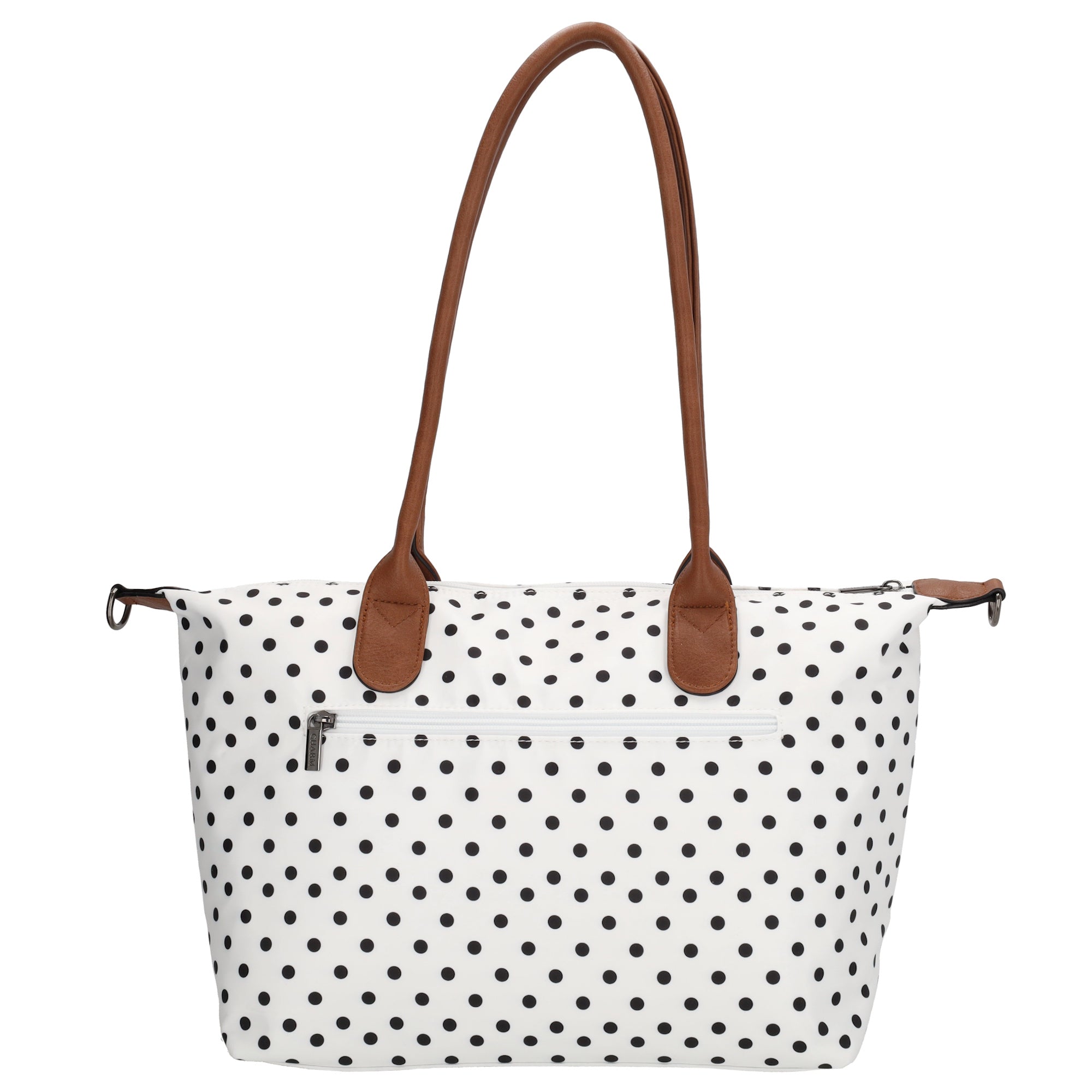 Buckingham Shopper dots black-white