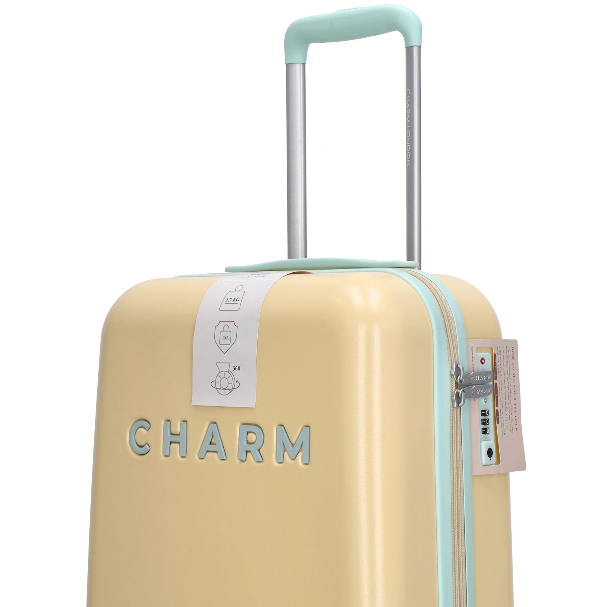 Capetown - Handbagage trolley S zacht geel