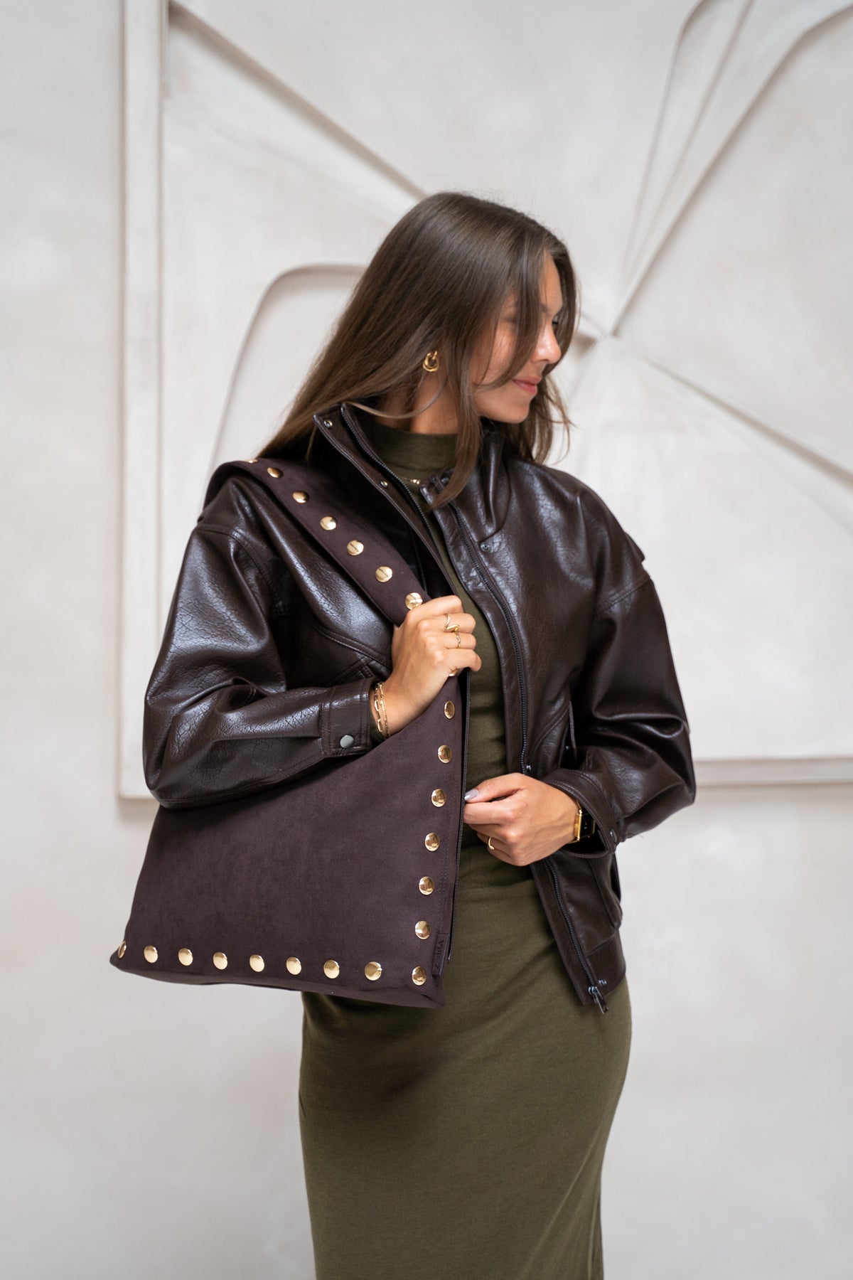 Zebra Trends 'Lilou' Shopper donkerbruin