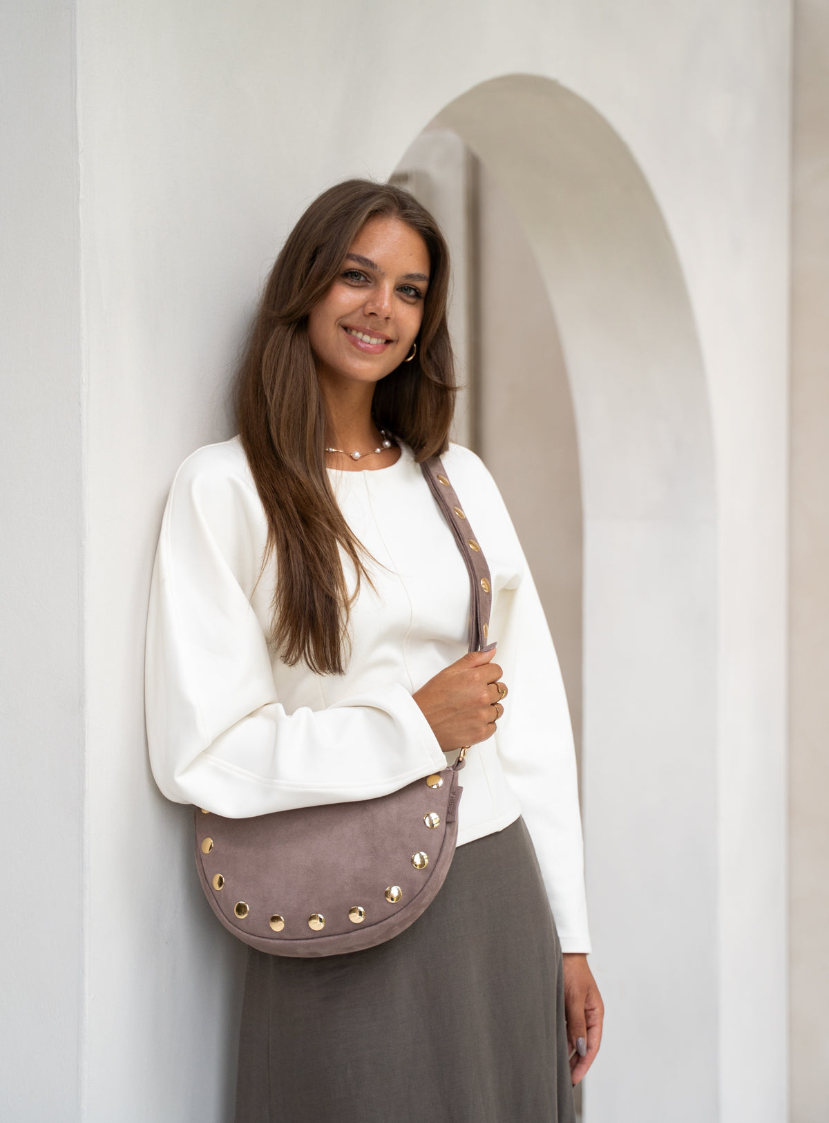 Zebra Trends 'Lilou' crossbodytas taupe
