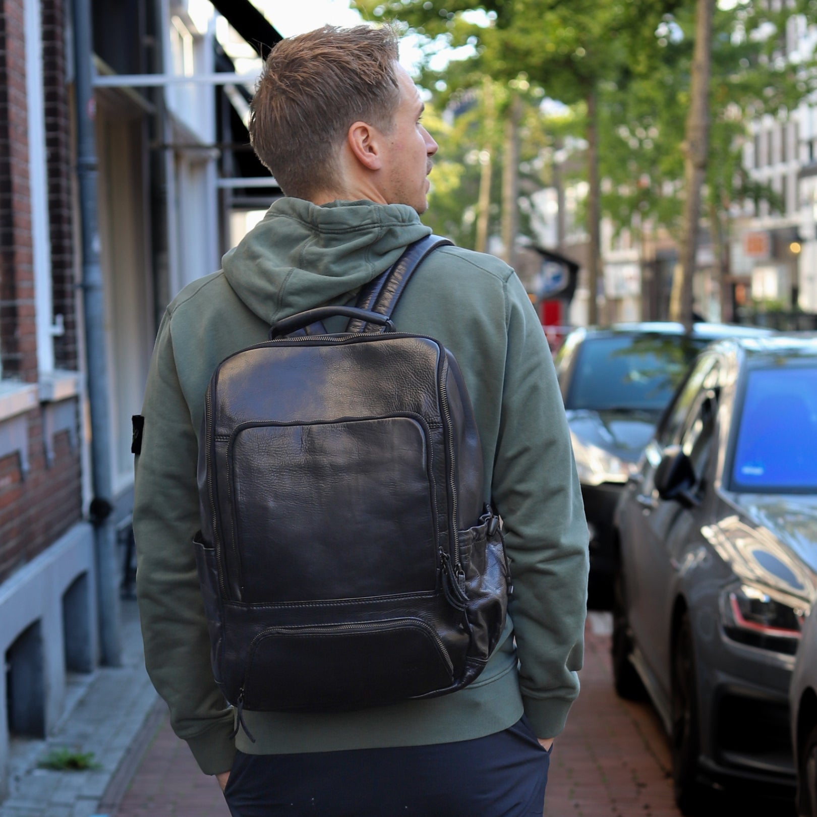 Laptop backpack 'Aart' black
