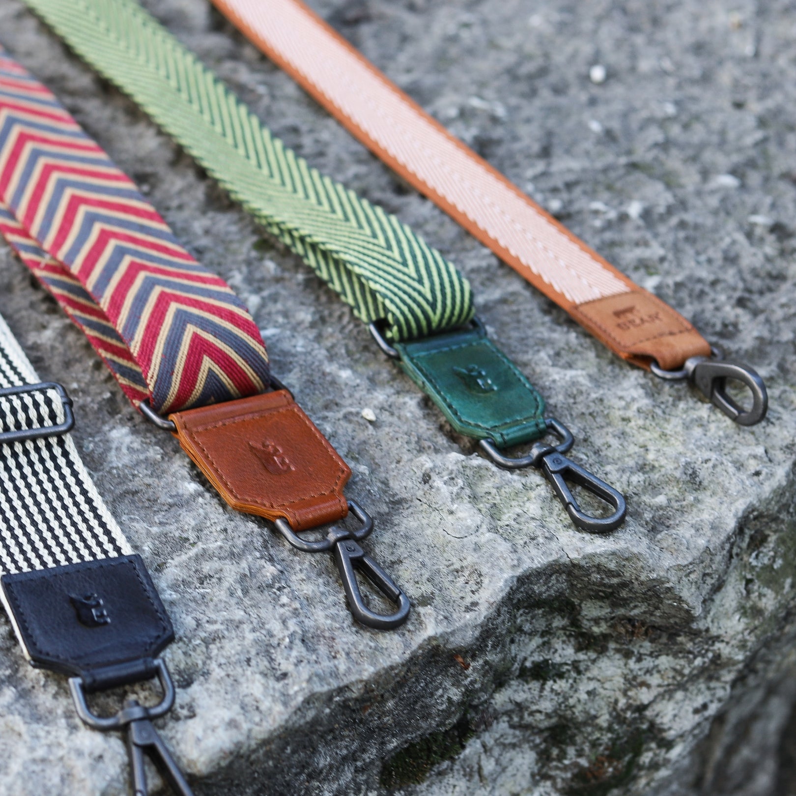 Bag strap 'Arrow' rood/blauw