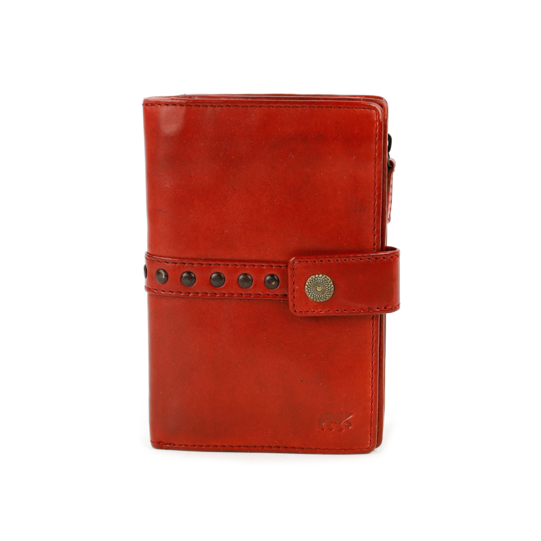 Portemonnee 'Sanne' rood studs