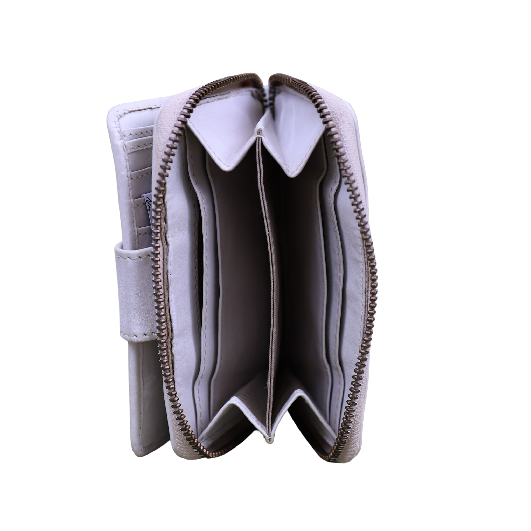 Zipper wallet 'Loet' dirty white