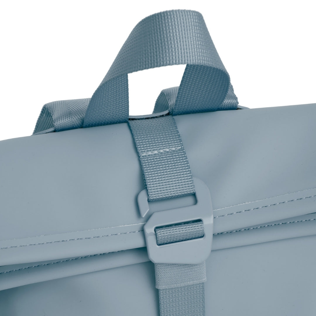 Branson - Mini waterafstotend rolltop rugzakje 'Los Angeles' 7L soft blue