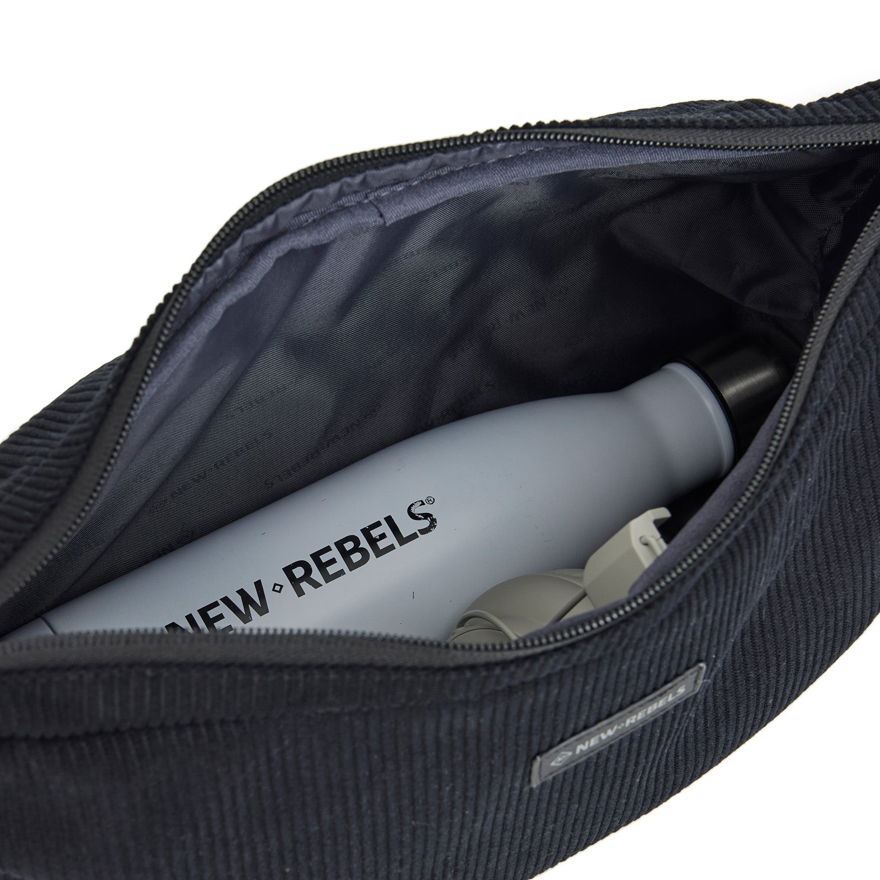 Ribbi - Schoudertasje 'Rose' black