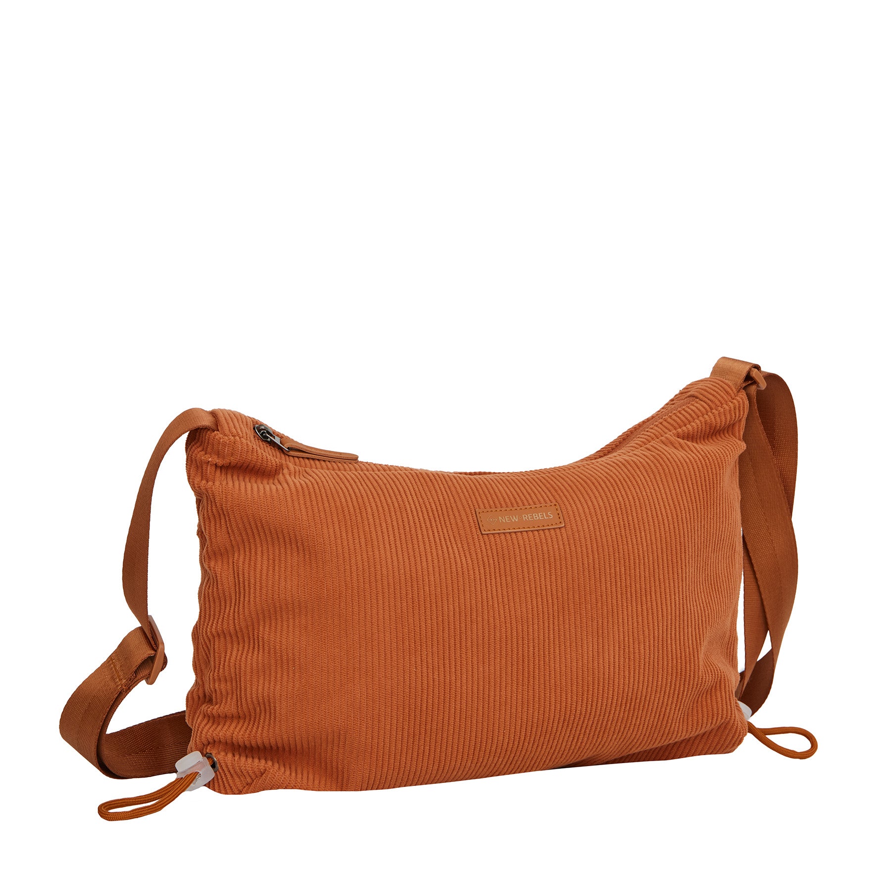 Ribbi - Schoudertasje 'Rose' coffee brown