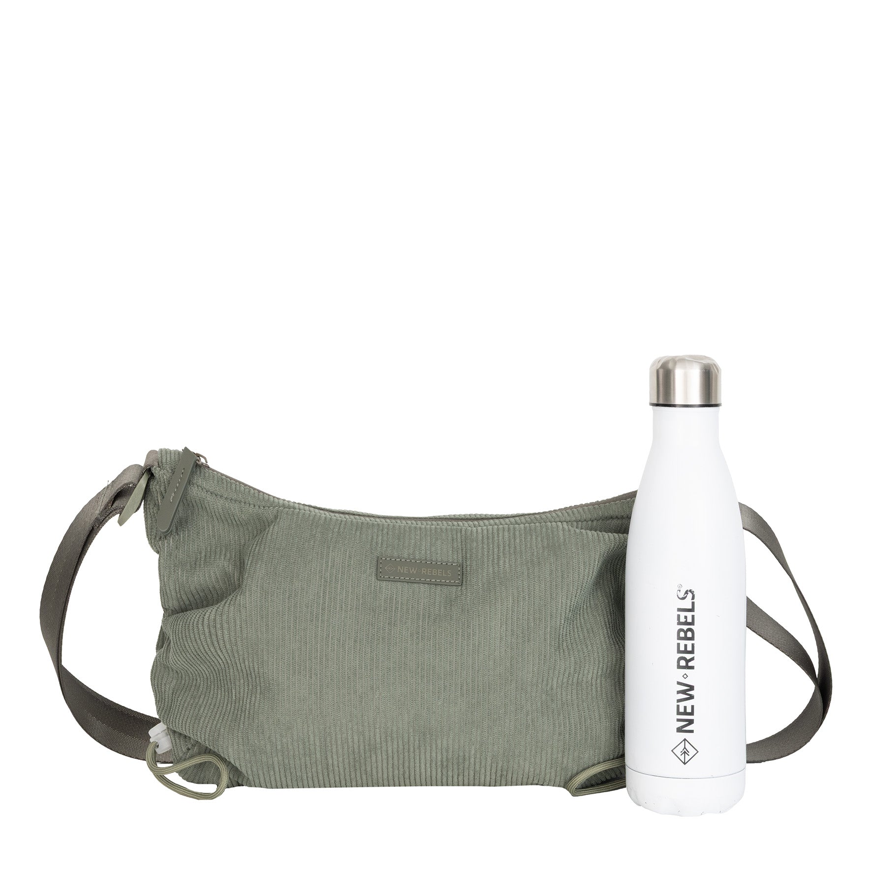 Ribbi - Shoulder bag 'Rose' sage green