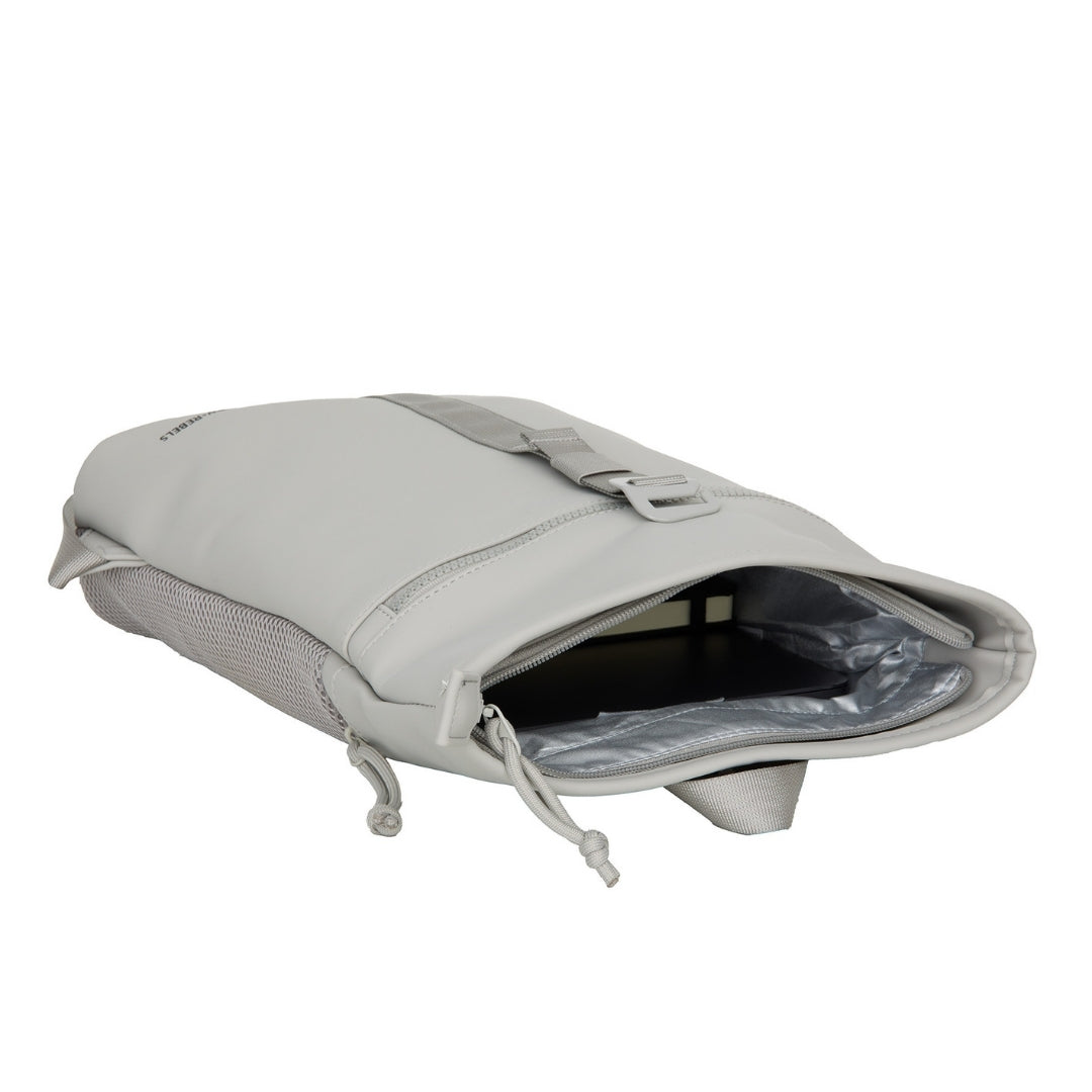 Branson - Mini waterafstotend rolltop rugzakje 'Los Angeles' 7L grey