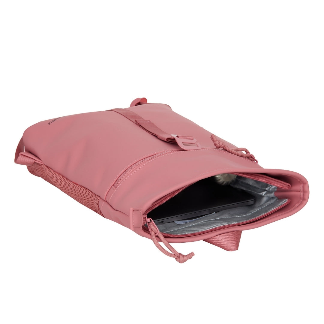 Branson - Mini waterafstotend rolltop rugzakje 'Los Angeles' 7L blush pink
