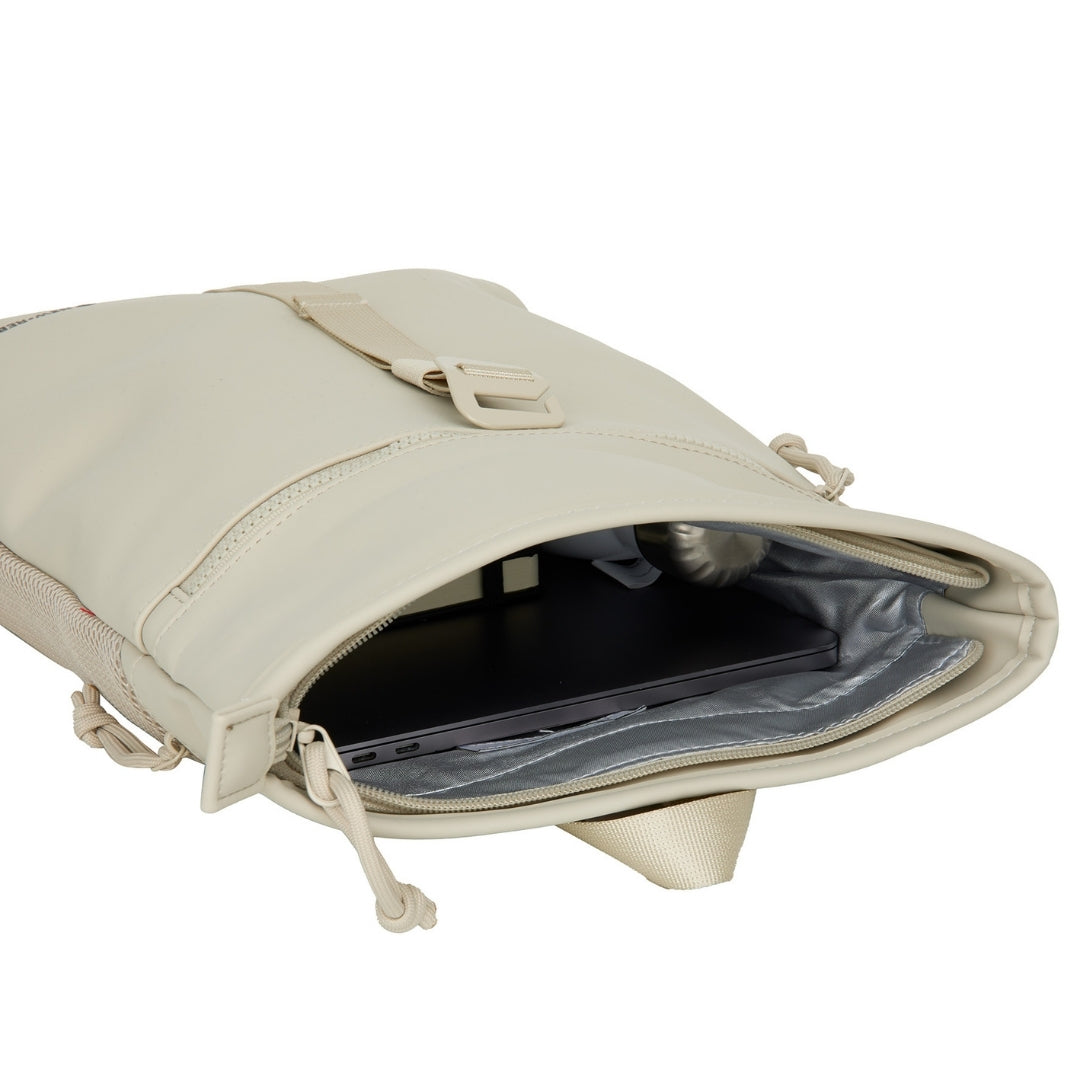 Branson - Mini waterafstotend rolltop rugzakje 'Los Angeles' 7L beige