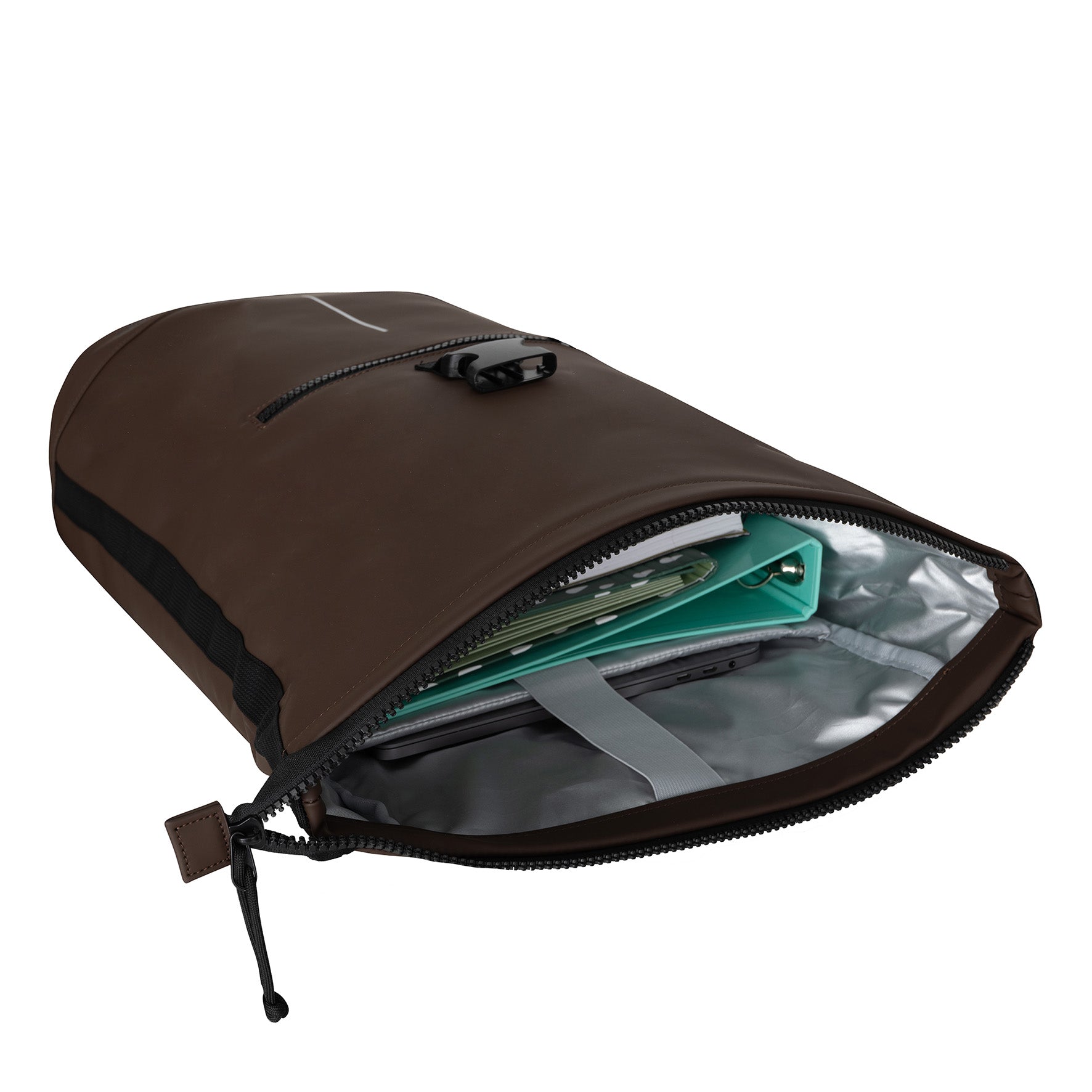 Mart - Waterrepellent rolltop backpack 'New York' mocca 17-21L