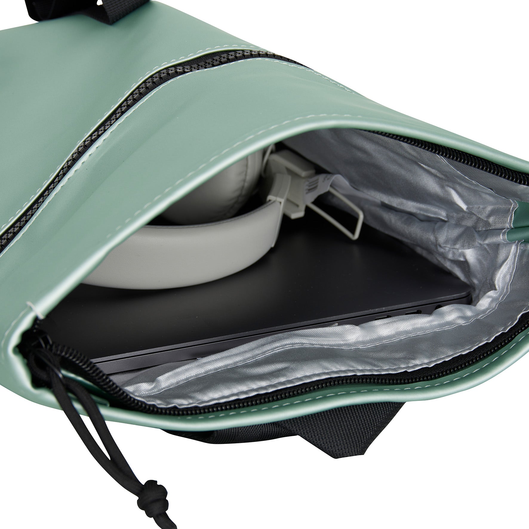 Waterproof backpack 'Mart' mini 7L metallic sage green