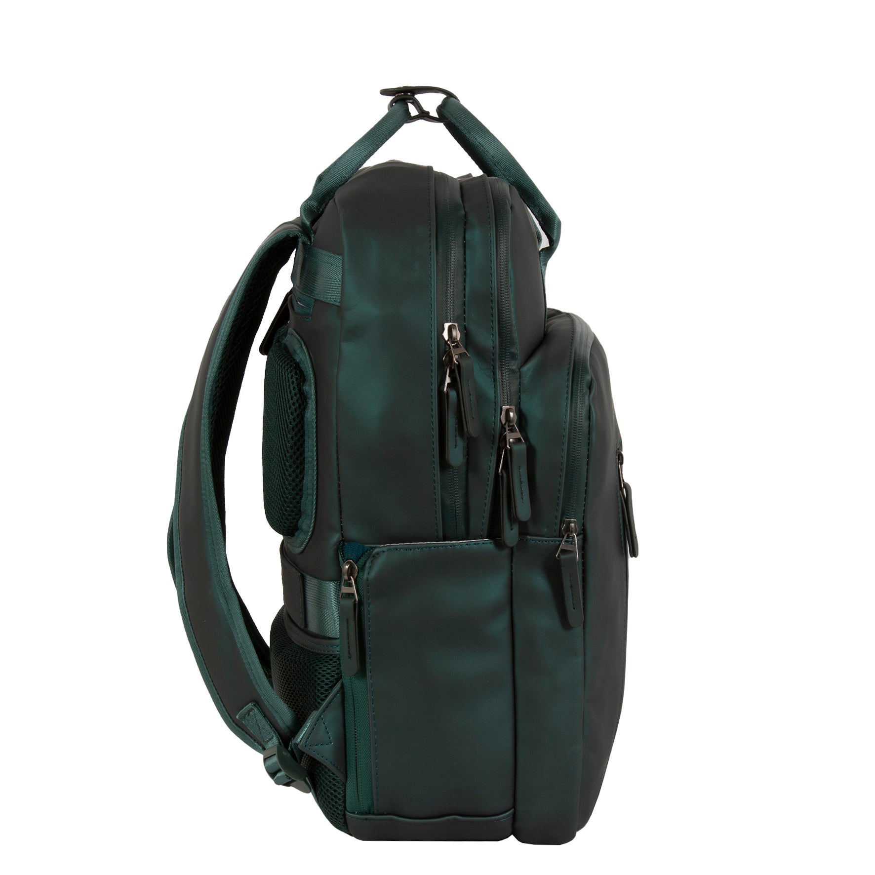 Water-repellent backpack 'Milwaukee' metallic green