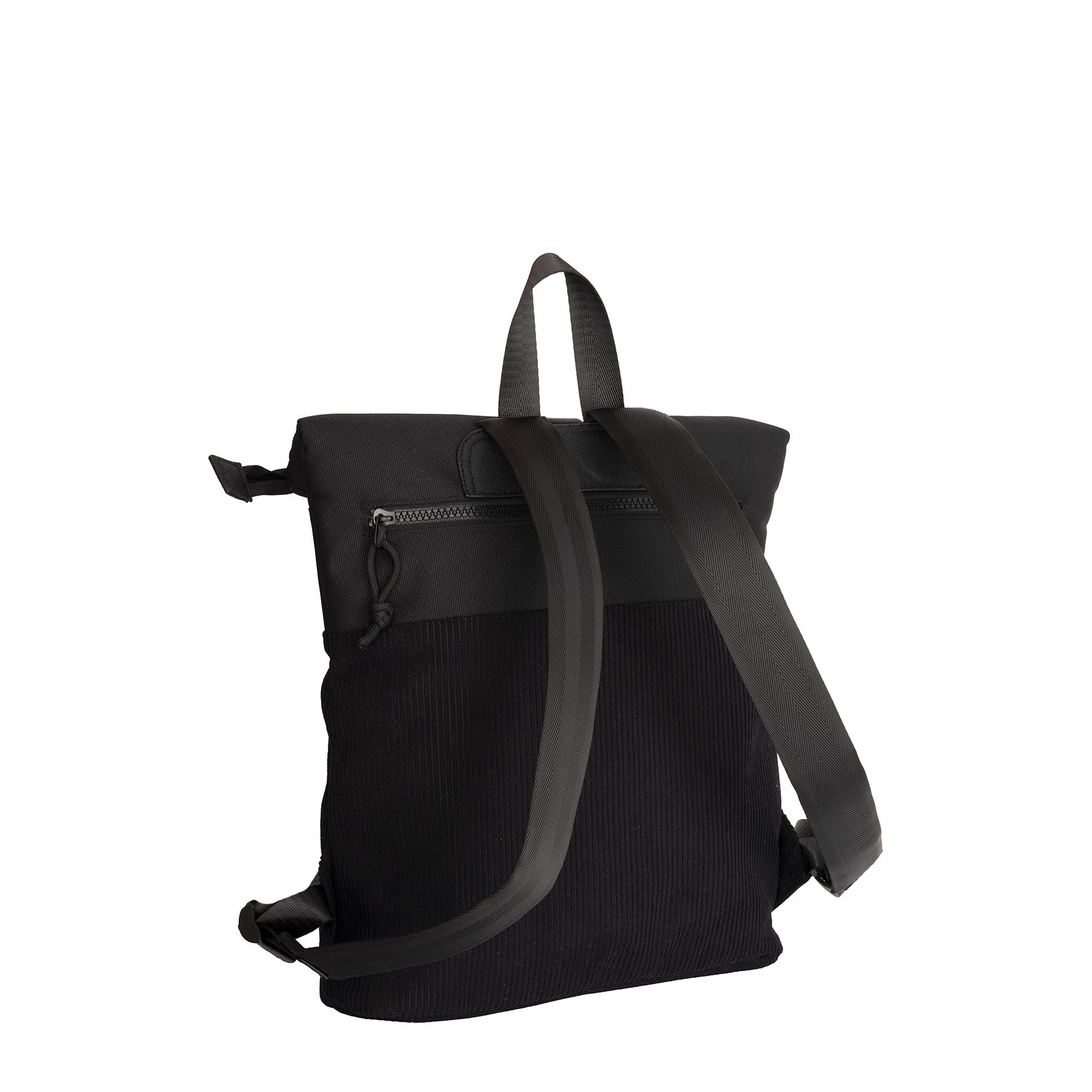 Ribbi - Rolltop backpack 'Los Angeles' mini black 7L