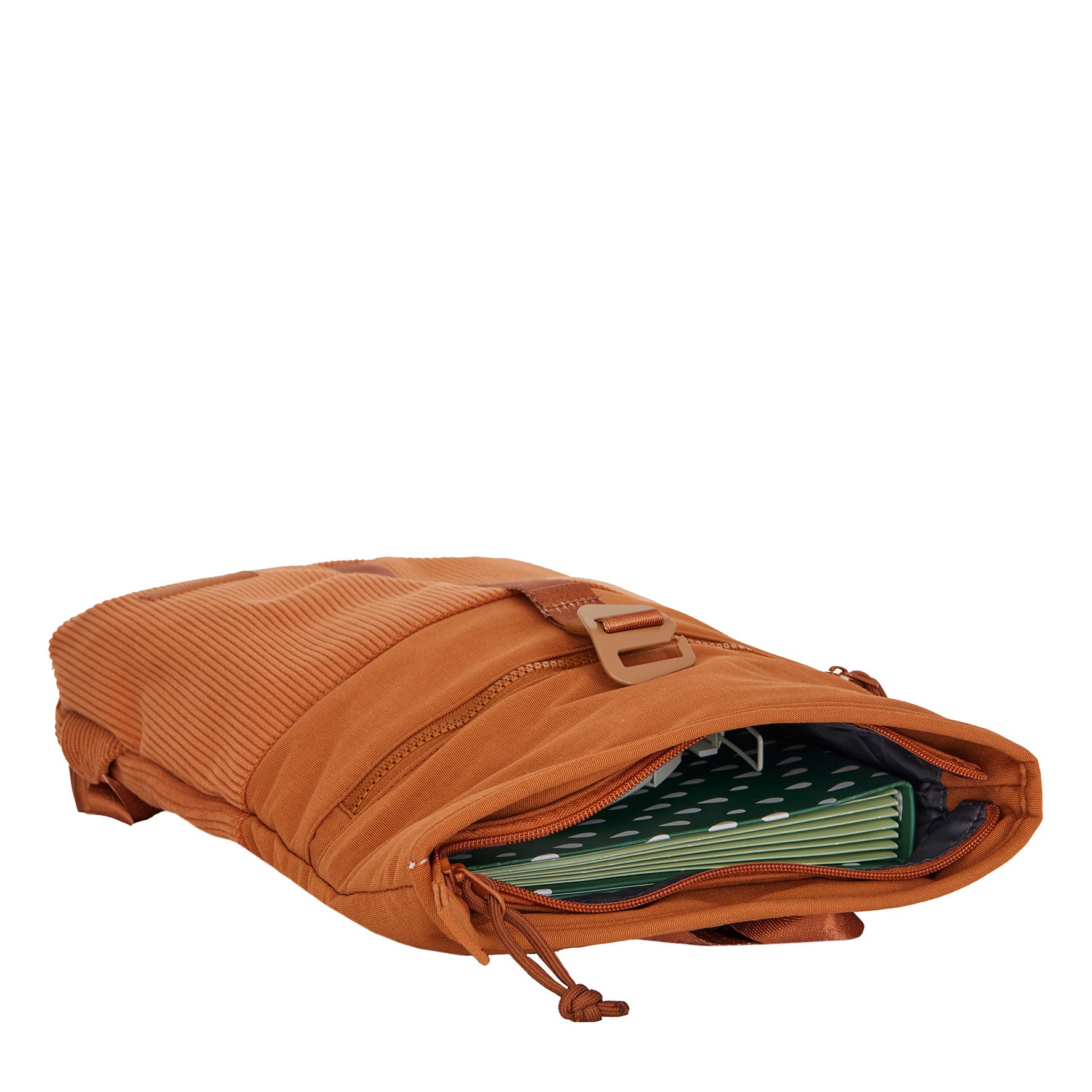 Ribbi - Rolltop backpack 'Los Angeles' mini coffee brown 7L