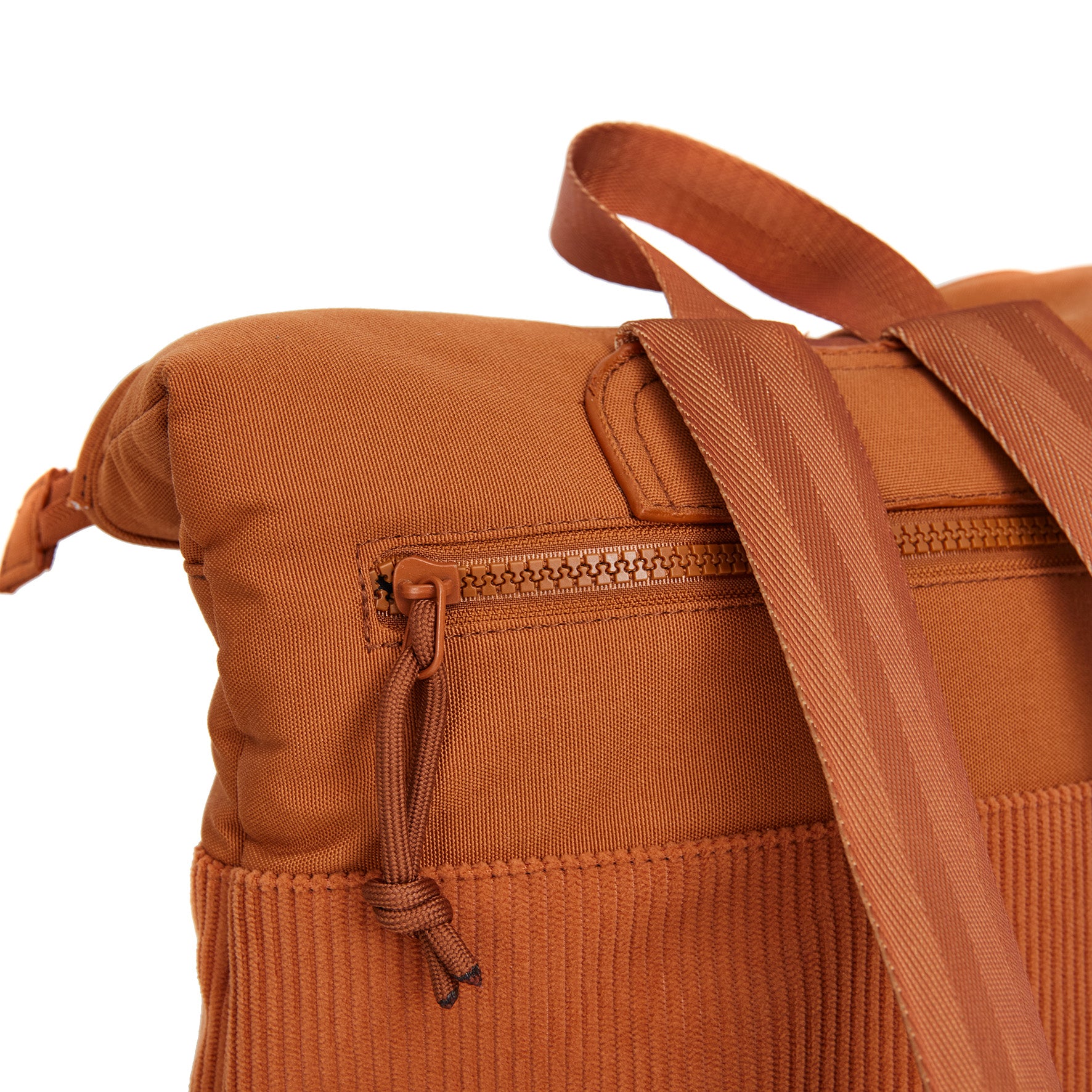 Ribbi - Rolltop backpack 'Los Angeles' mini coffee brown 7L