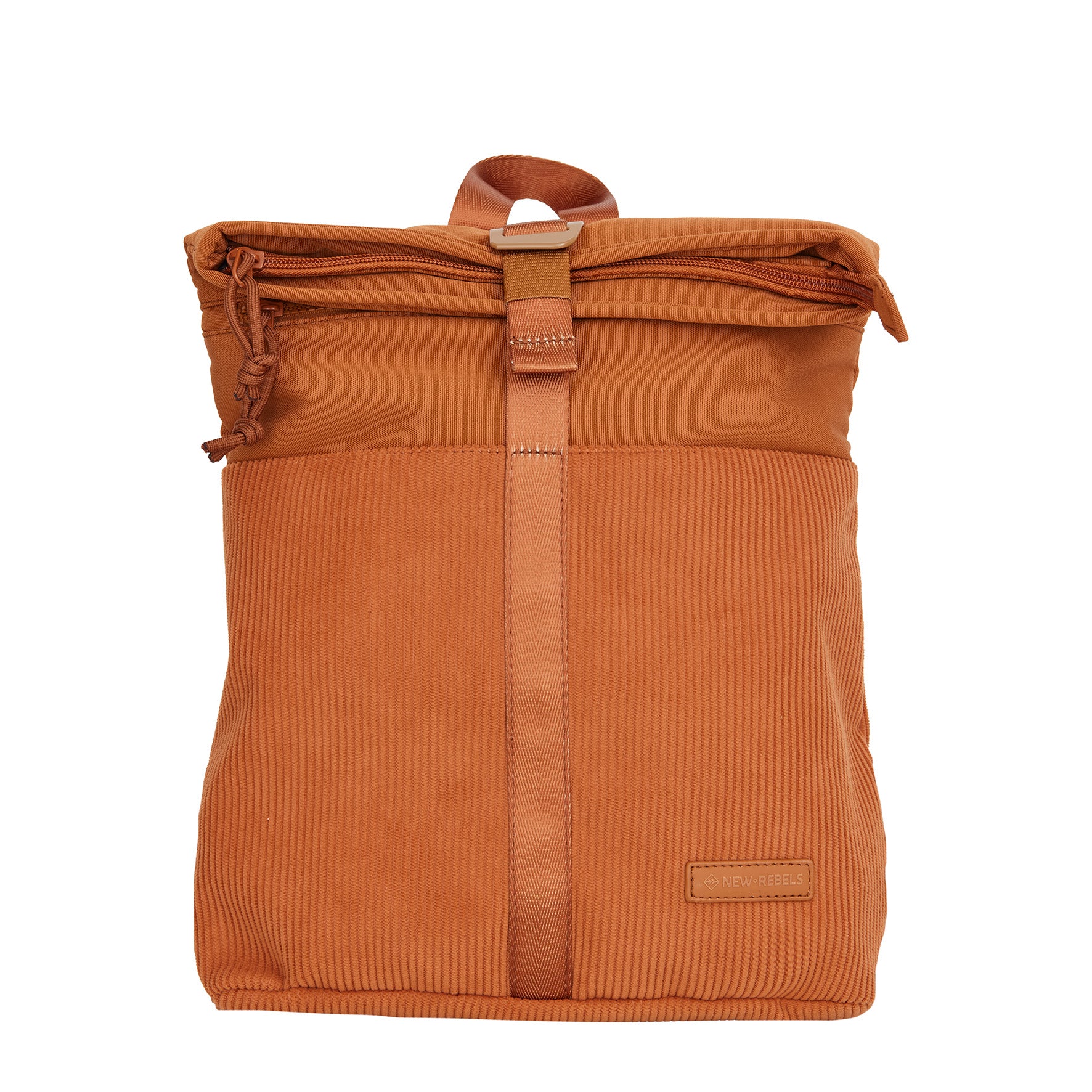 Ribbi - Rolltop backpack 'Los Angeles' mini coffee brown 7L