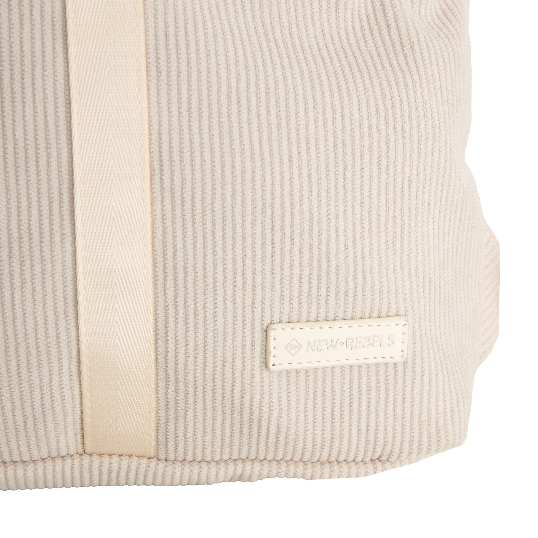 Ribbi - Rolrugzakje 'Los Angeles' mini beige 7L