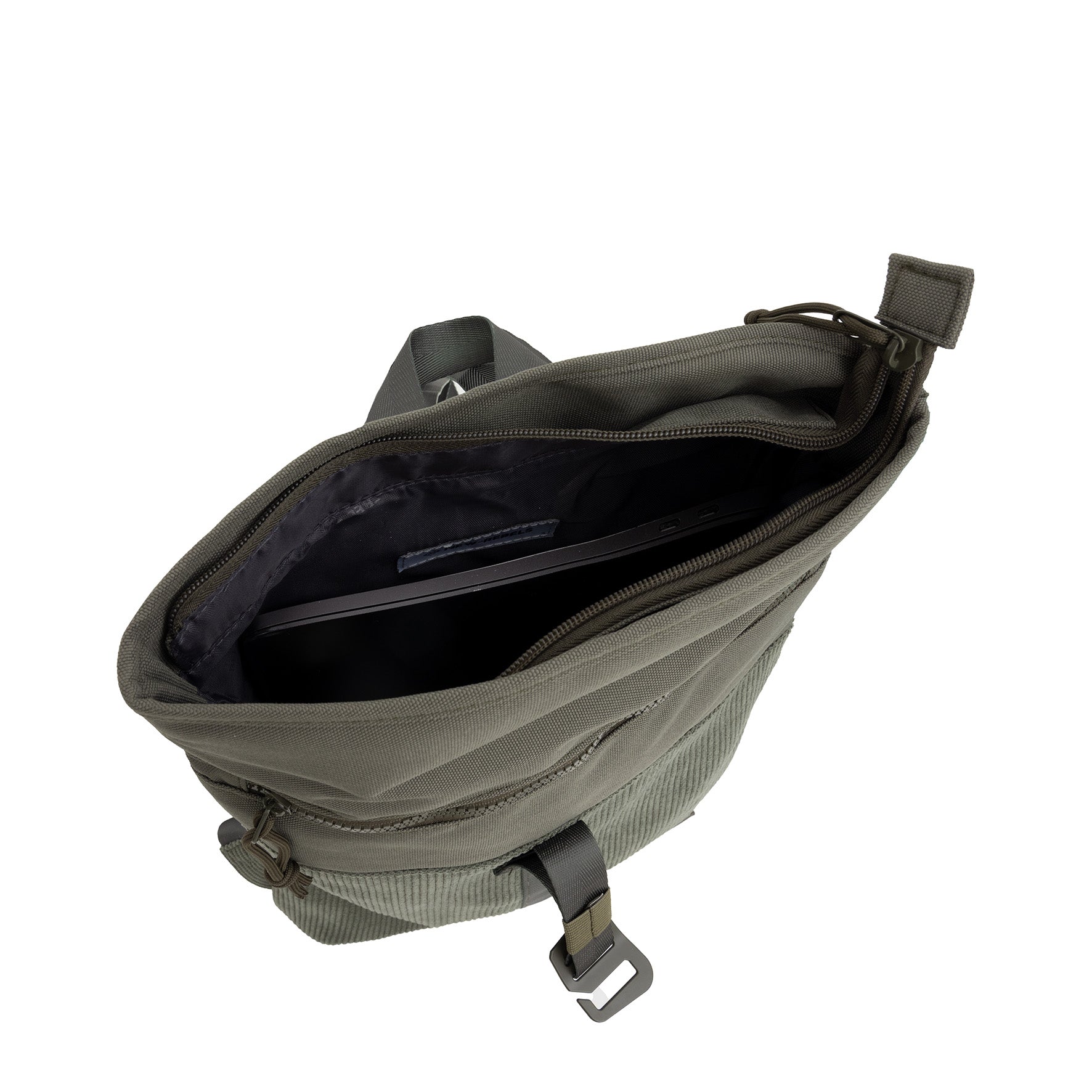 Ribbi - Rolrugzakje 'Los Angeles' mini sage green 7L