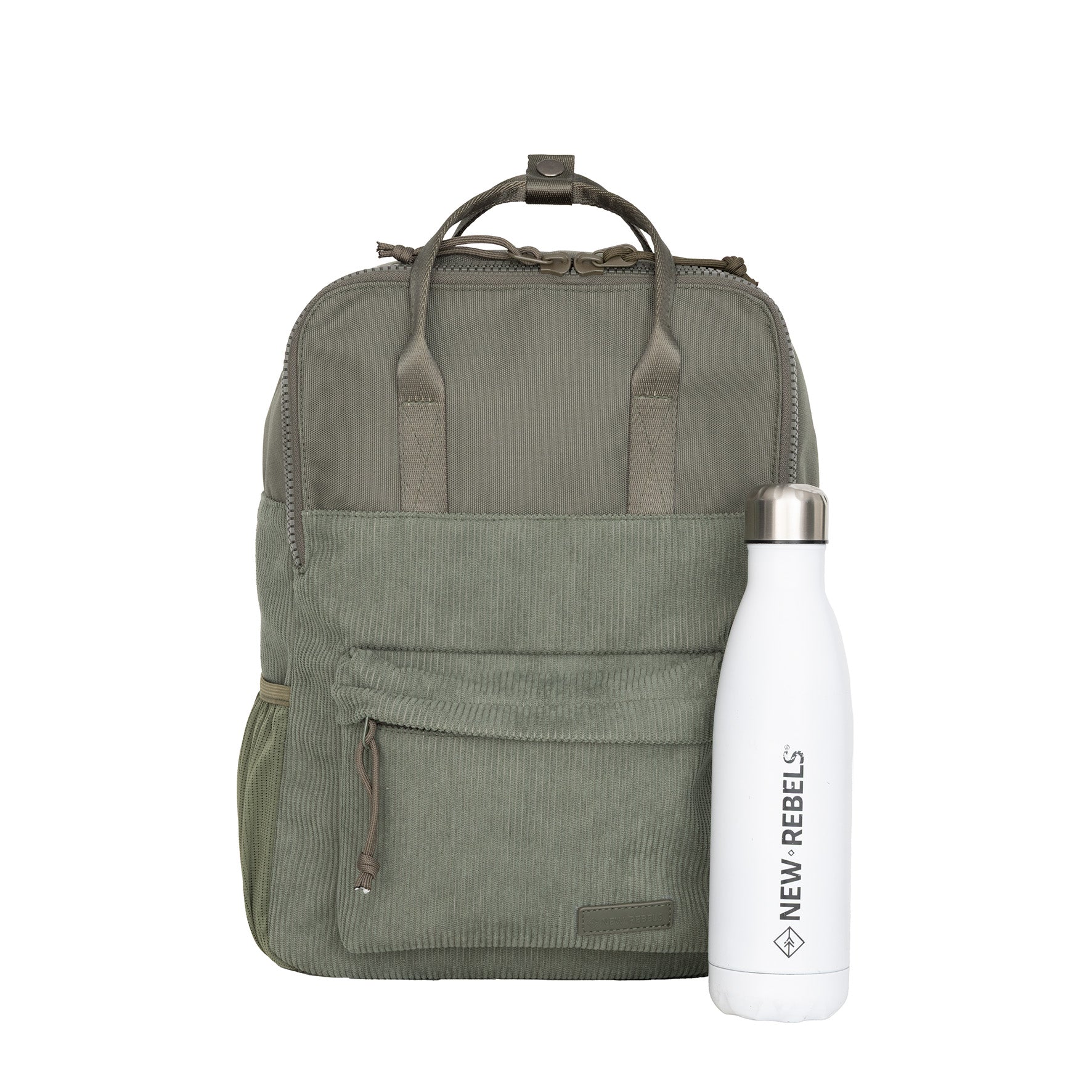 Ribbi - Backpack 'Springfield' sage green 13L