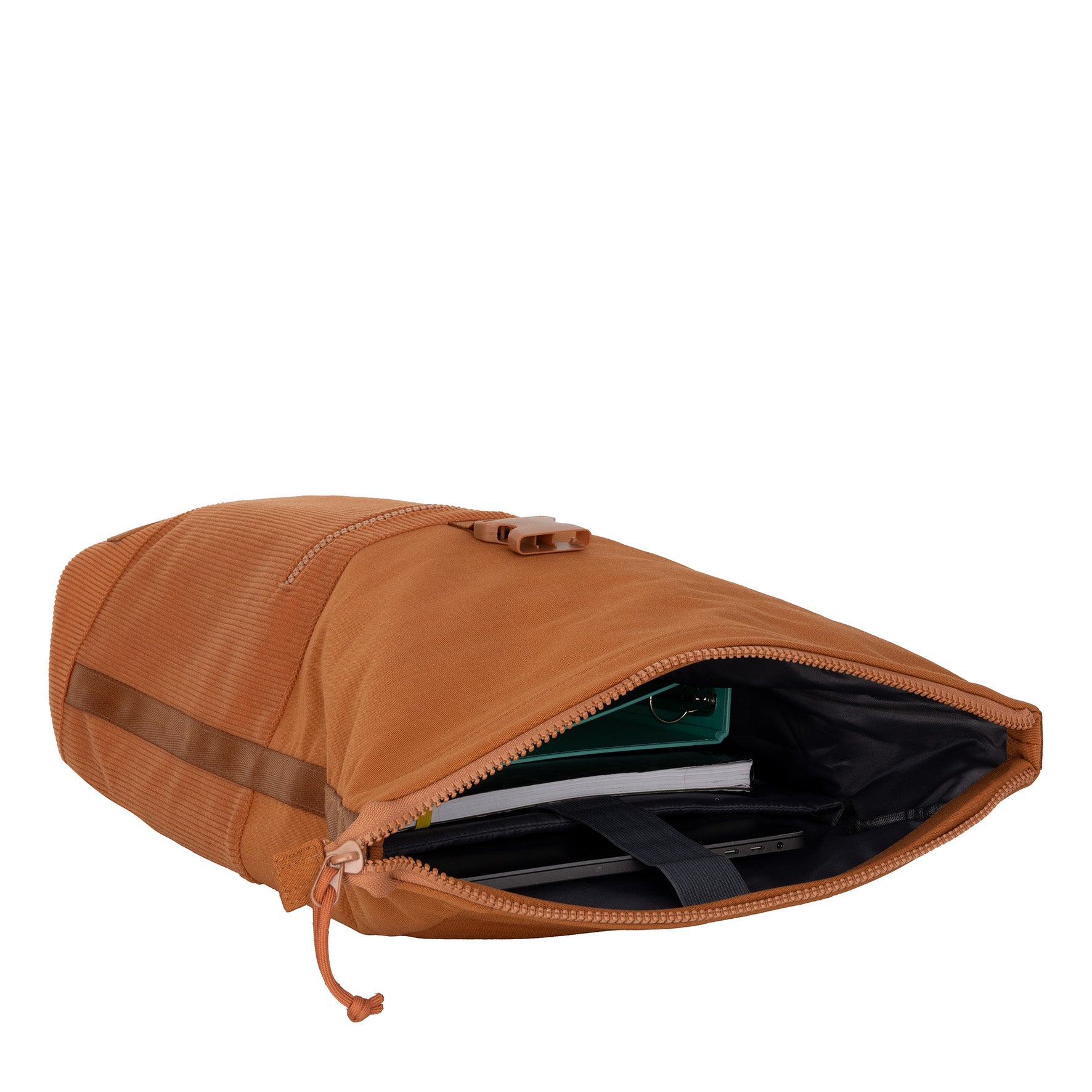 Ribbi - Rolrugzak 'New York' coffee brown 17-21L