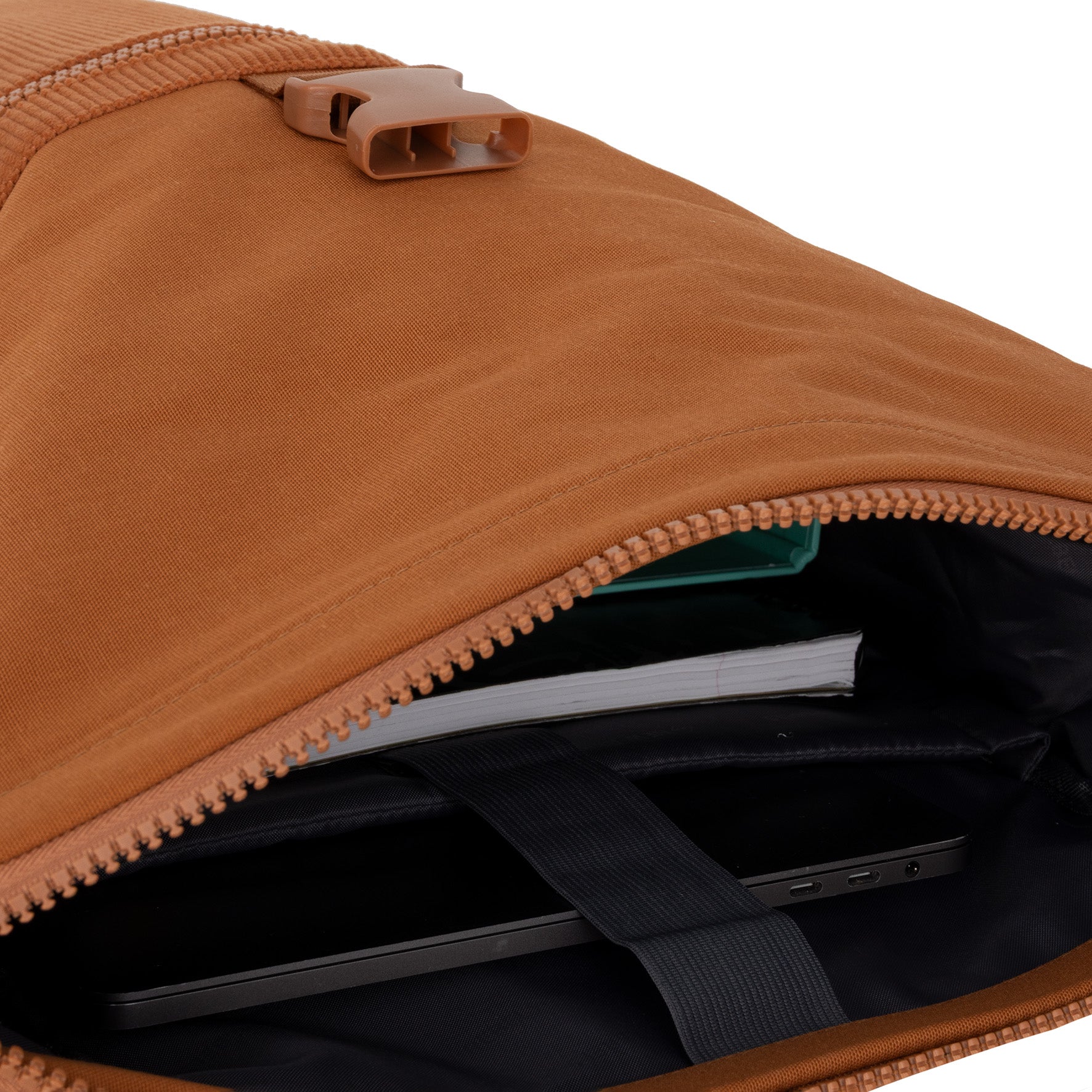 Ribbi - Rolrugzak 'New York' coffee brown 17-21L