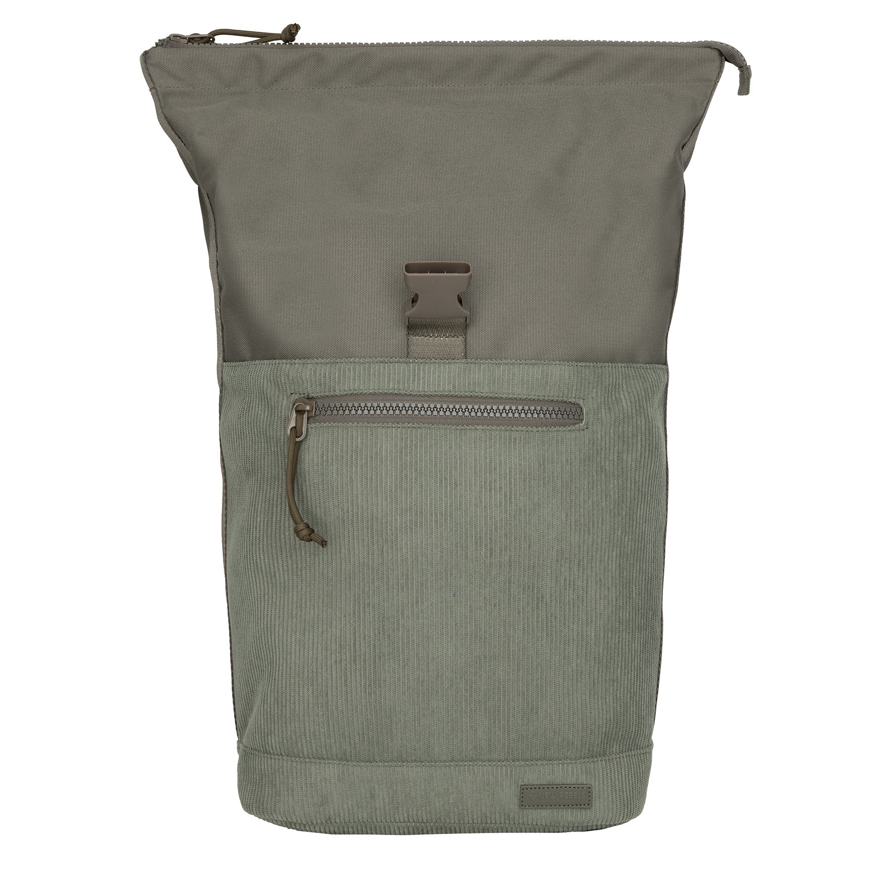 Ribbi - Rolrugzak 'New York' sage green 17-21L