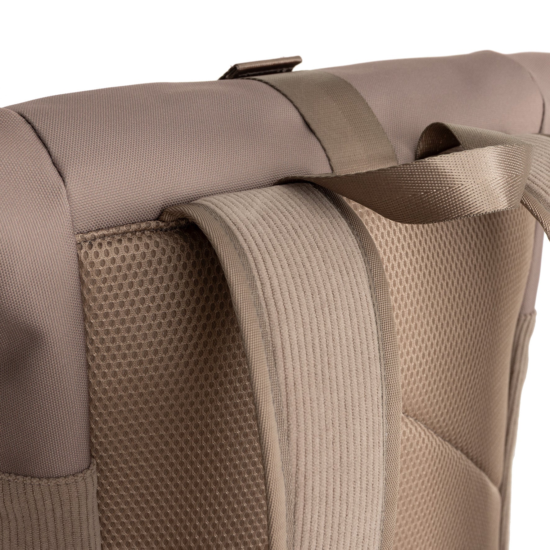 Ribbi - Rolrugzak 'New York' taupe 17-21L