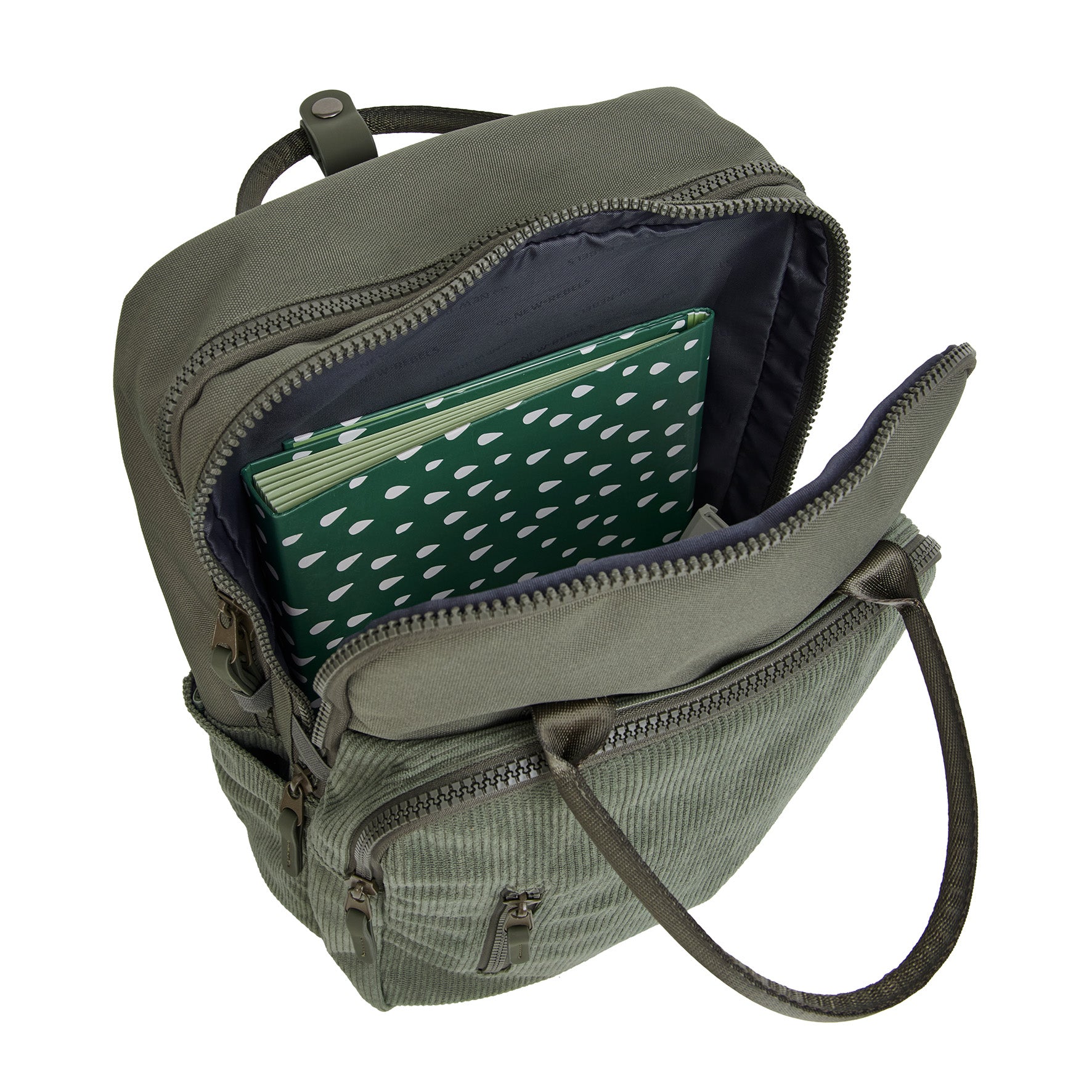 Ribbi - Laptoprugzak 'Milwaukee' sage green 18L