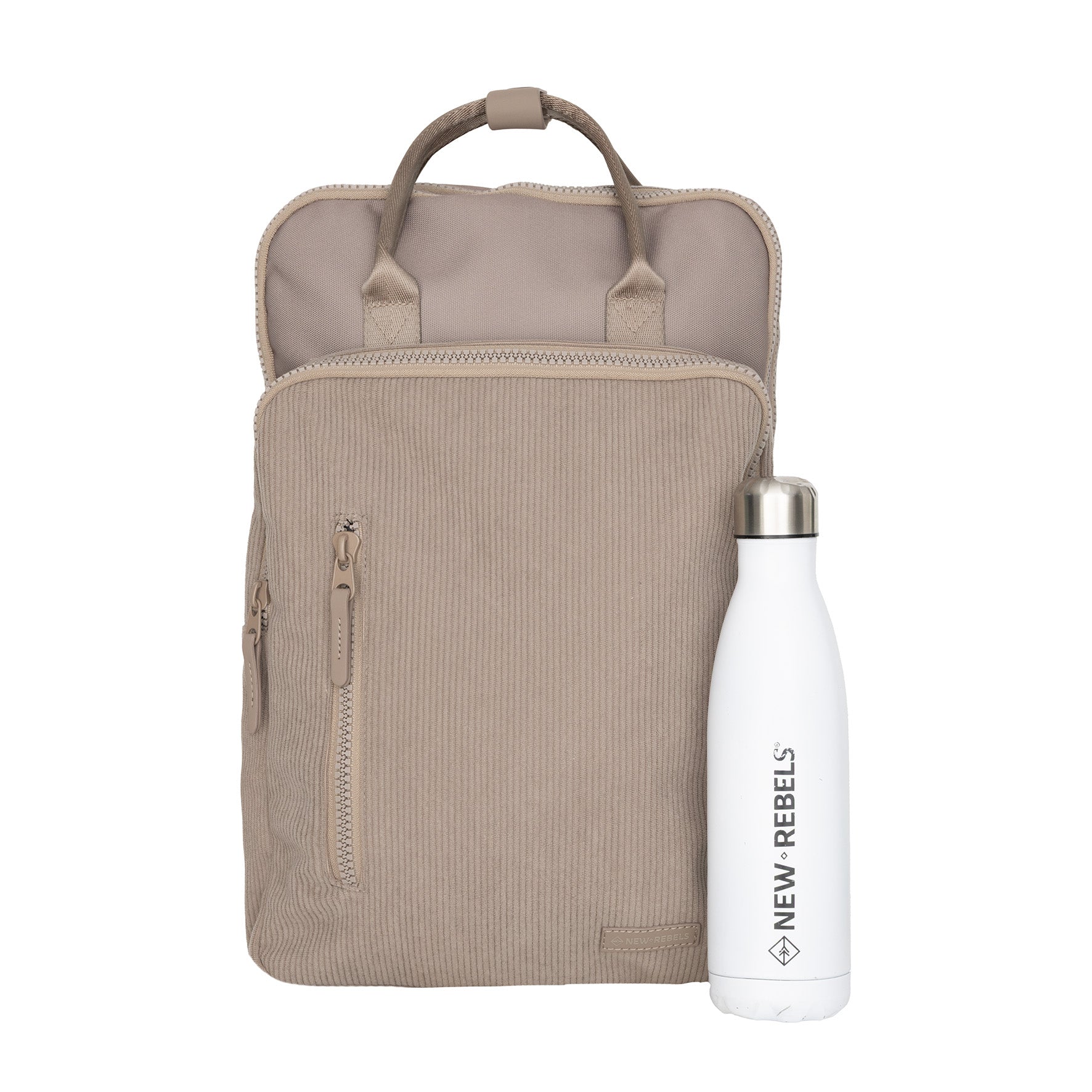 Ribbi - Laptoprugzak 'Milwaukee' taupe 18L