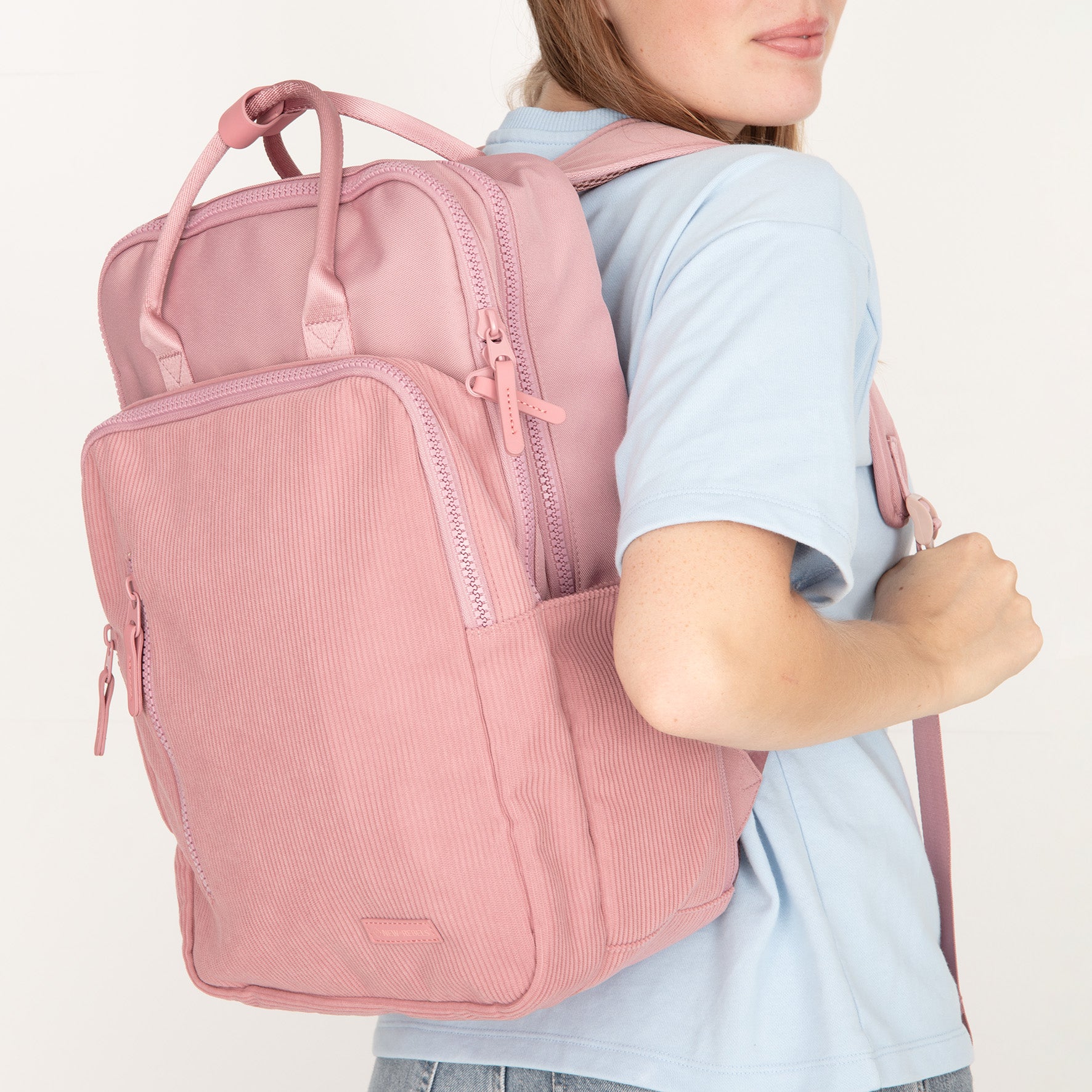 Ribbi - Laptoprugzak 'Milwaukee' old pink 18L