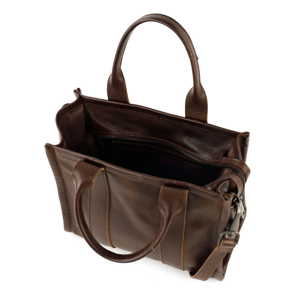 Mini tote bag 'Pepe' S dark brown