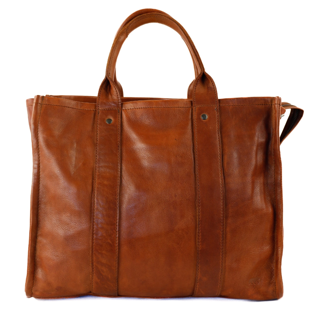 Laptop bag/tote bag 15.6” 'Pepe' XL cognac