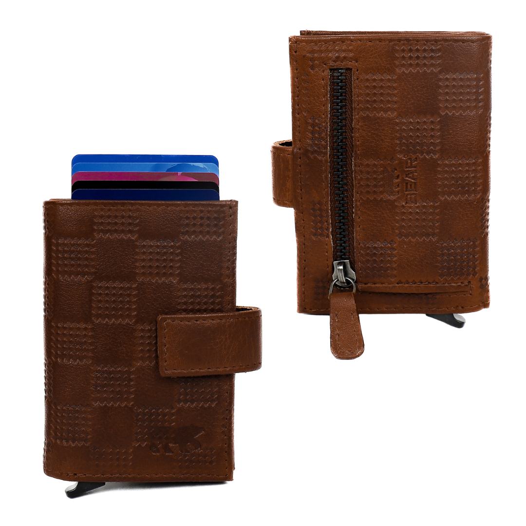 Card holder 'Elsie' block/cognac