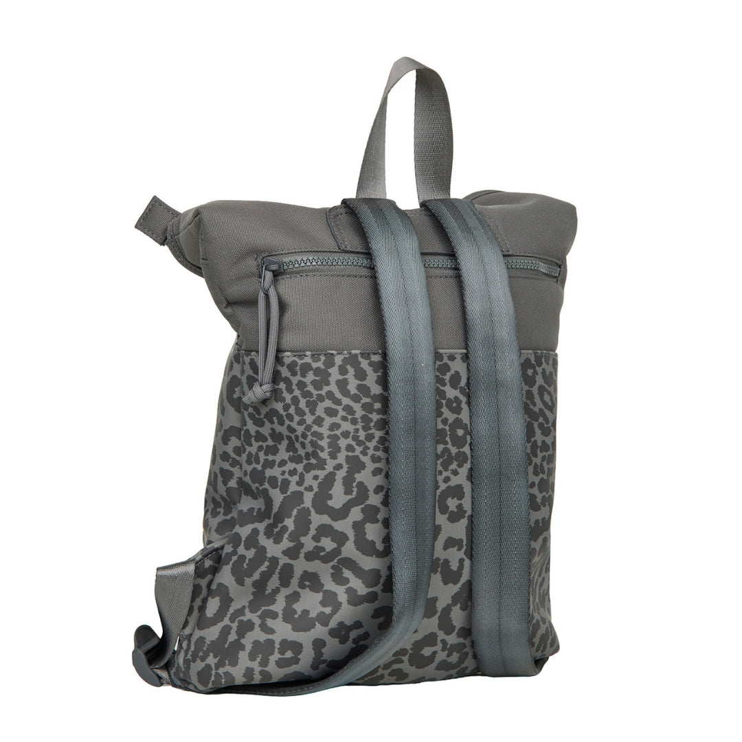 Urban Leopard - Mini waterafstotend rolltop rugzakje 'Los Angeles' 7L grijs