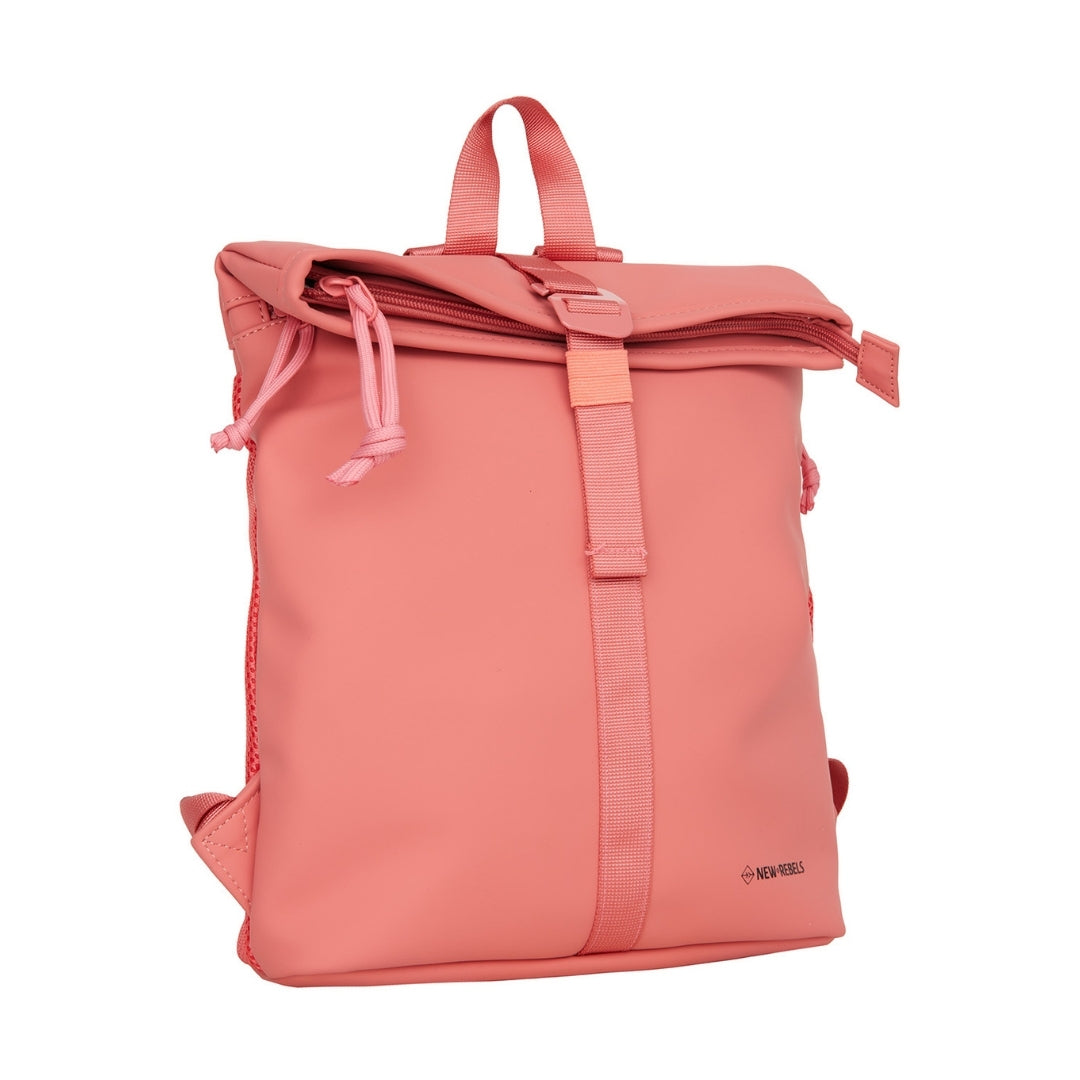 Branson - Mini waterafstotend rolltop rugzakje 'Los Angeles' 7L coral