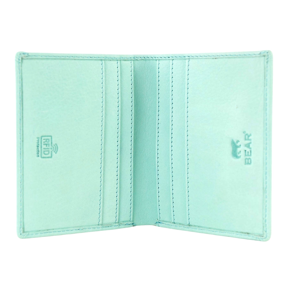 RFID Cardholder with banknote compartment 'Cas' jade